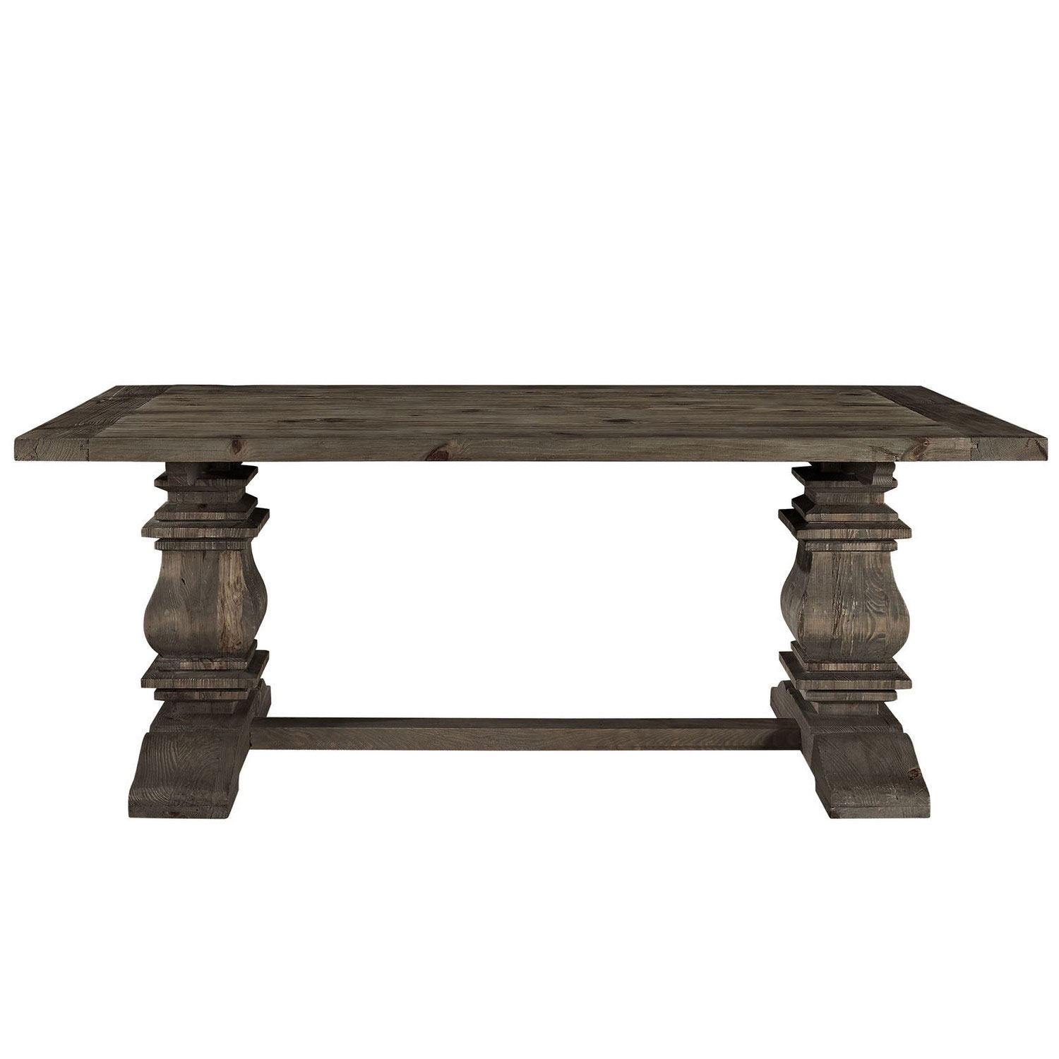 Modway Column Wood Dining Table - Brown