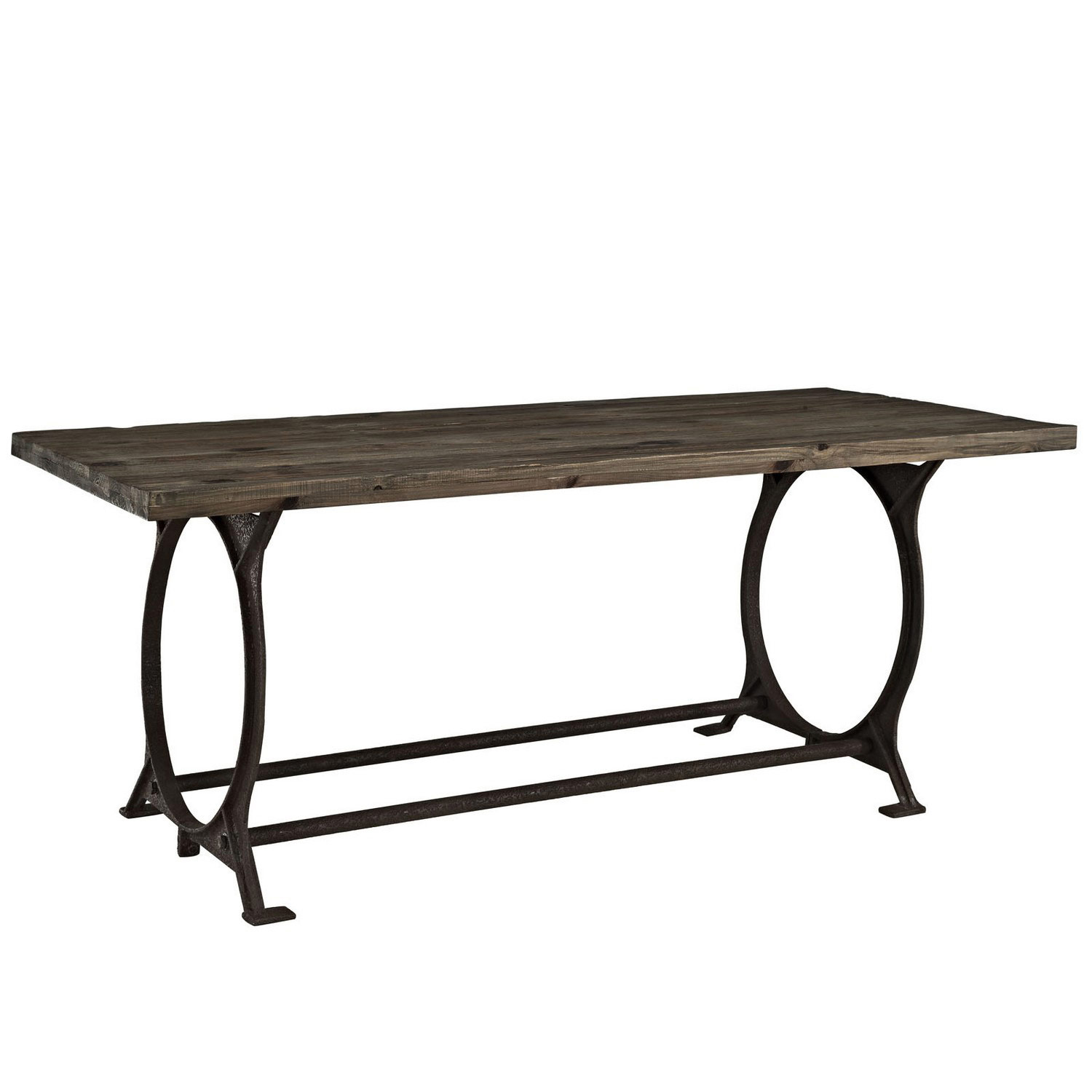 Modway Effuse Wood Top Dining Table - Brown