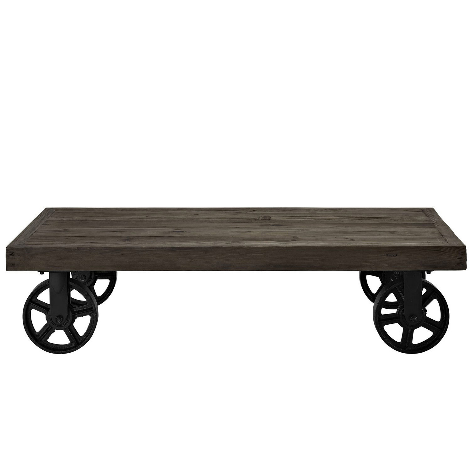 Modway Garrison Wood Top Coffee Table - Brown