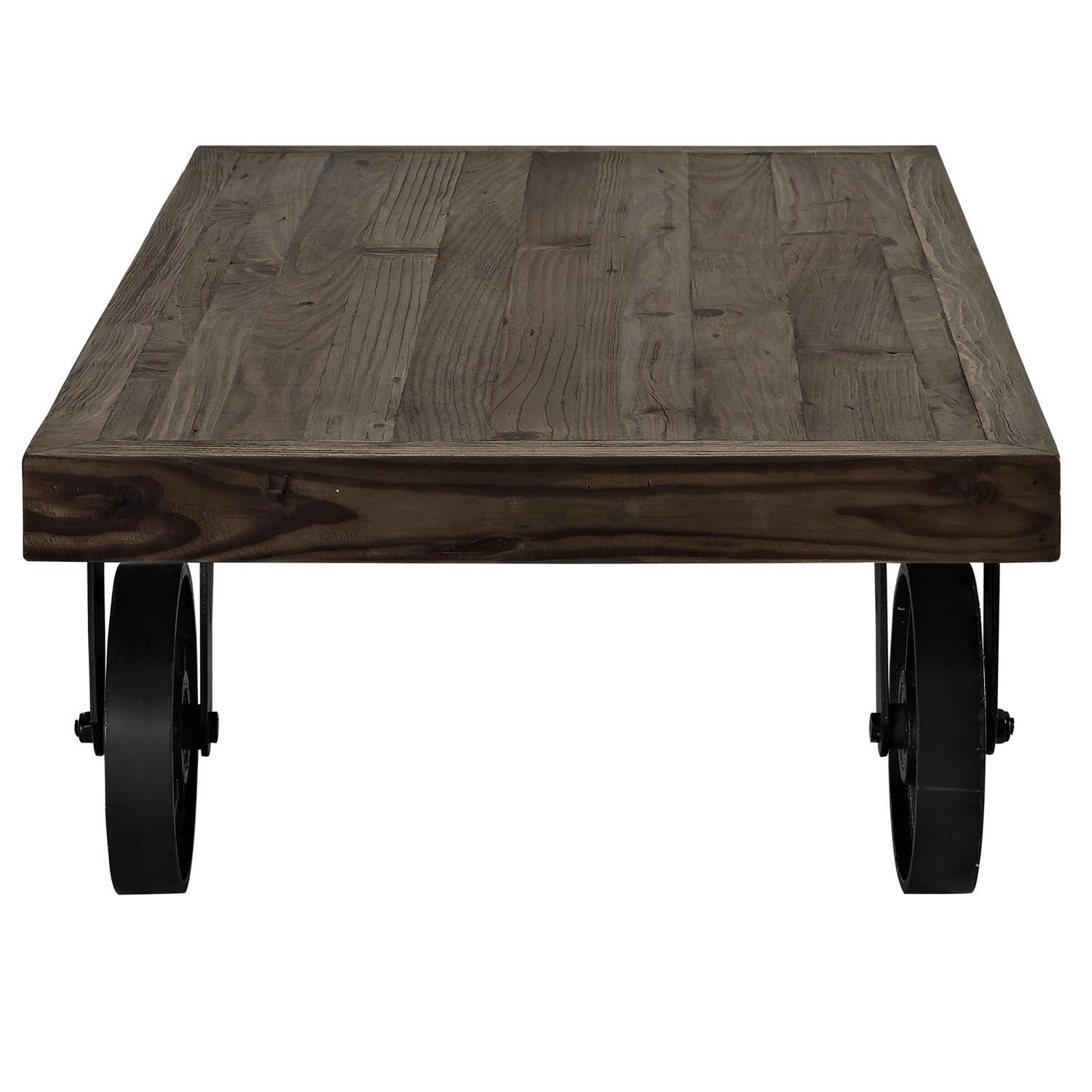 Modway Garrison Wood Top Coffee Table - Brown