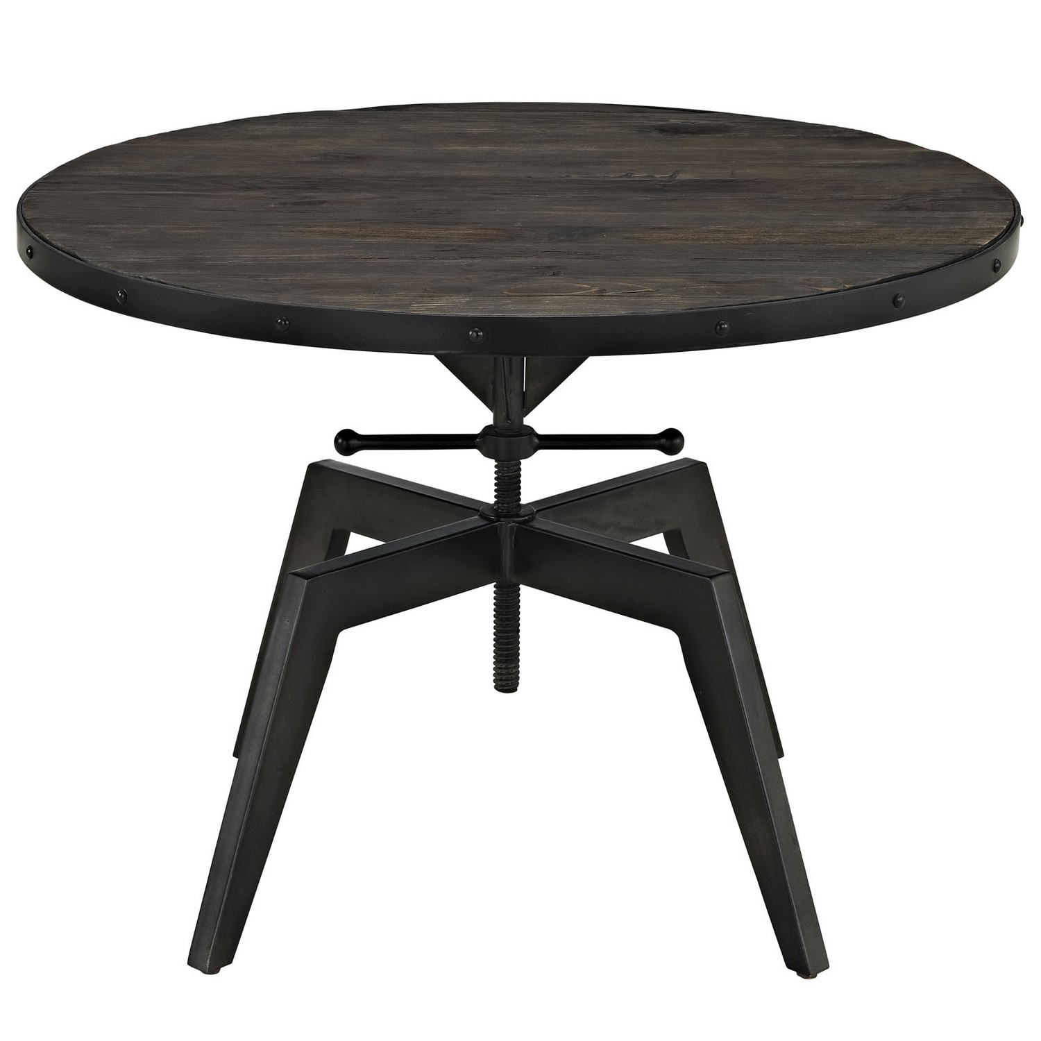 Modway Grasp Wood Top Coffee Table - Black.