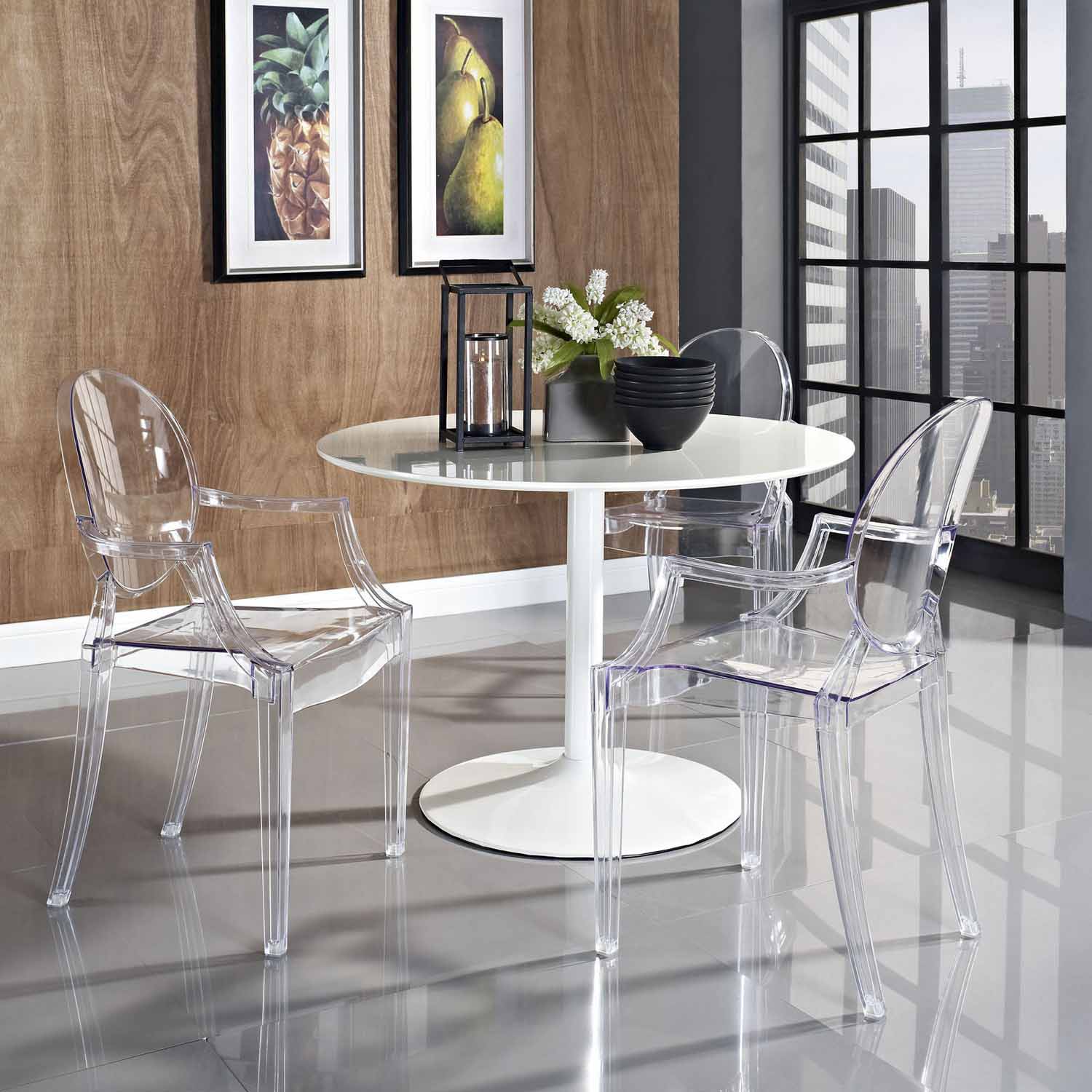 Modway Casper Dining Armchair - Clear