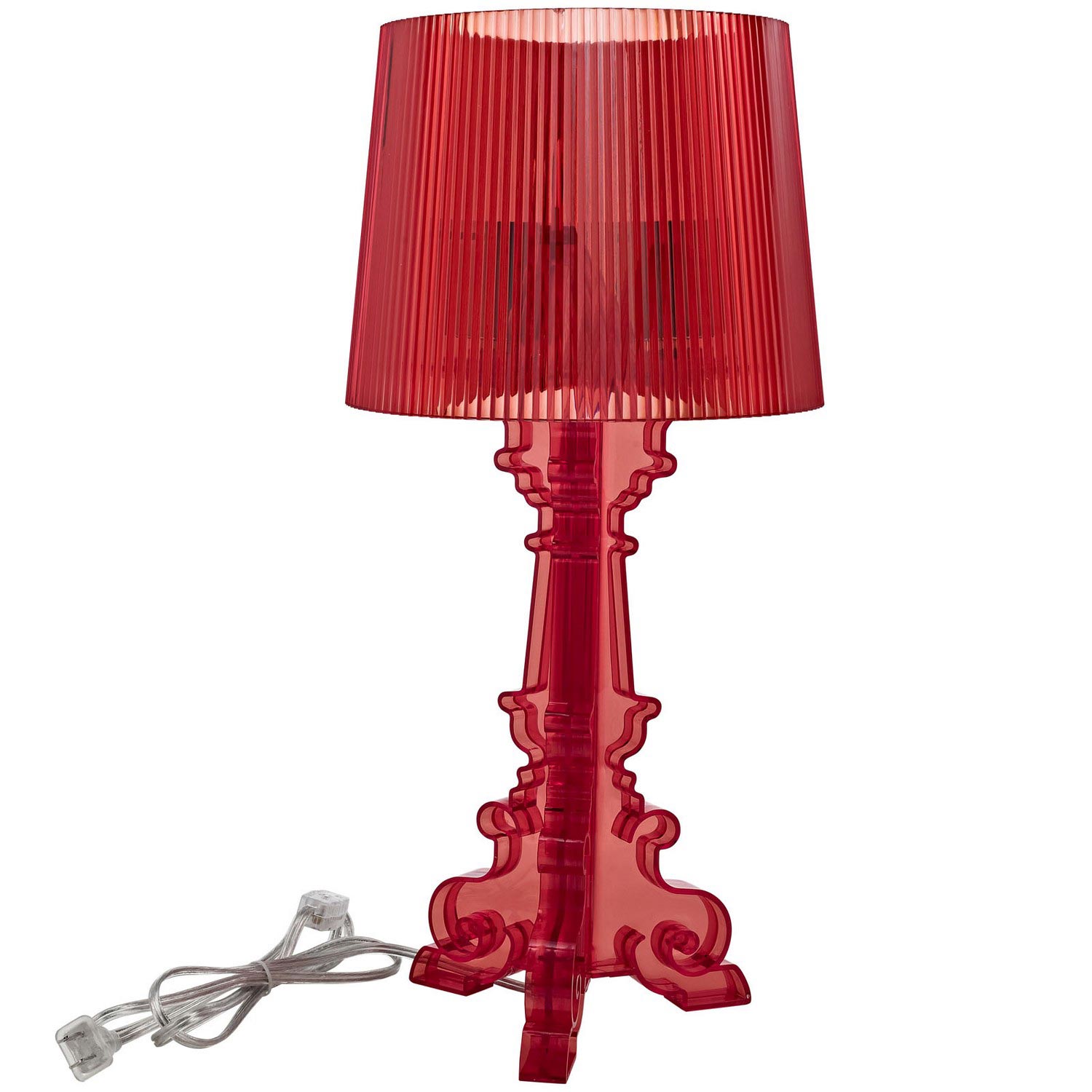 Modway French Petit Table Lamp - Red