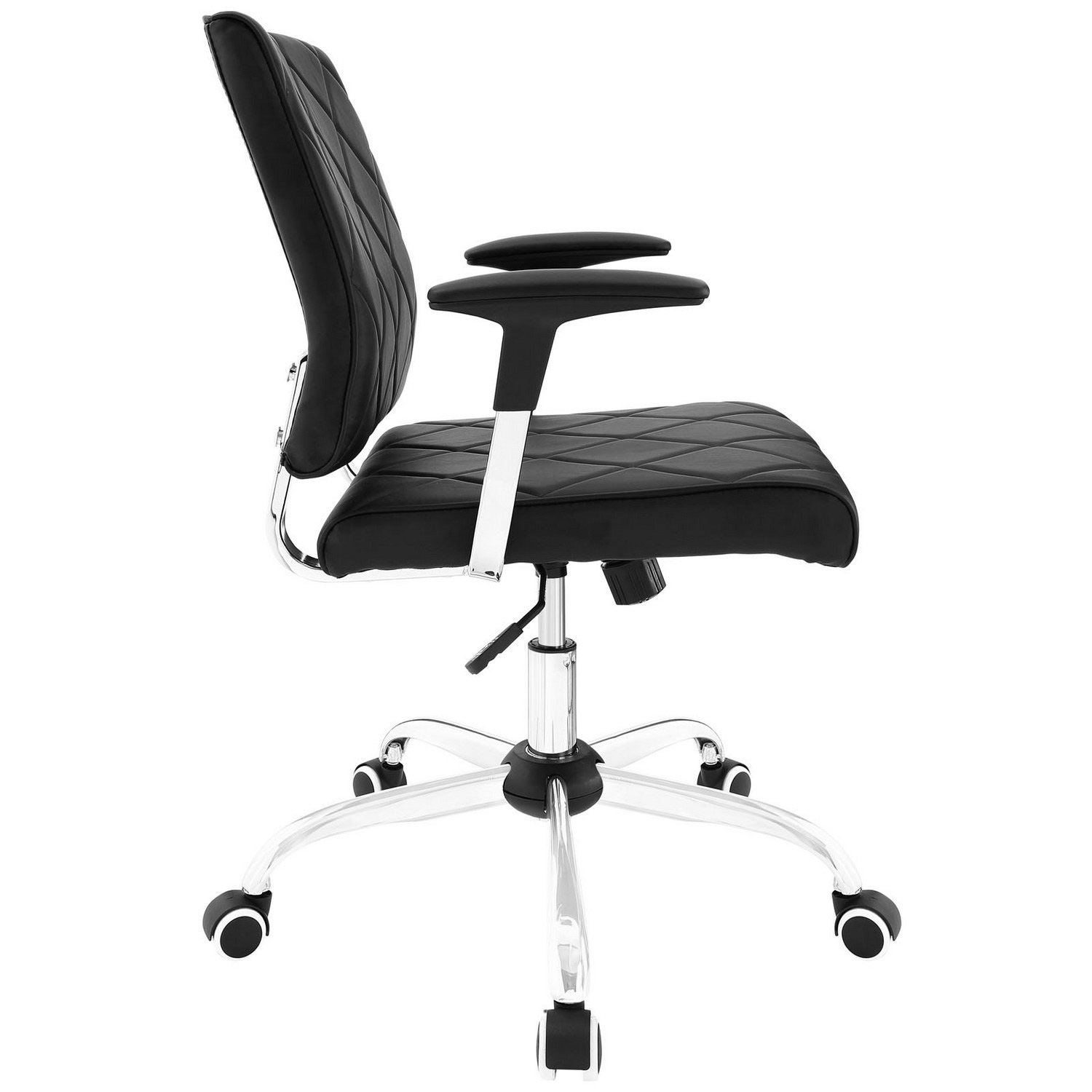 Modway Lattice Vinyl Office Chair - Black