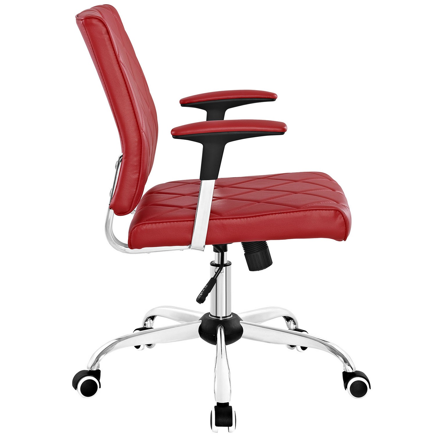 Modway Lattice Vinyl Office Chair - Red