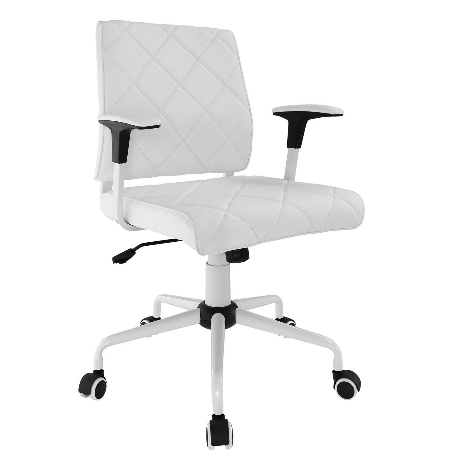 Modway Lattice Vinyl Office Chair - White