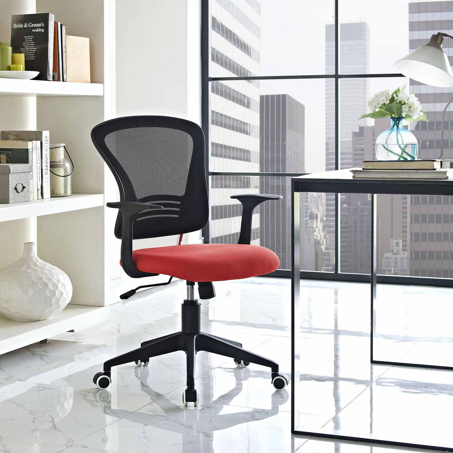 Modway Poise Office Chair - Red