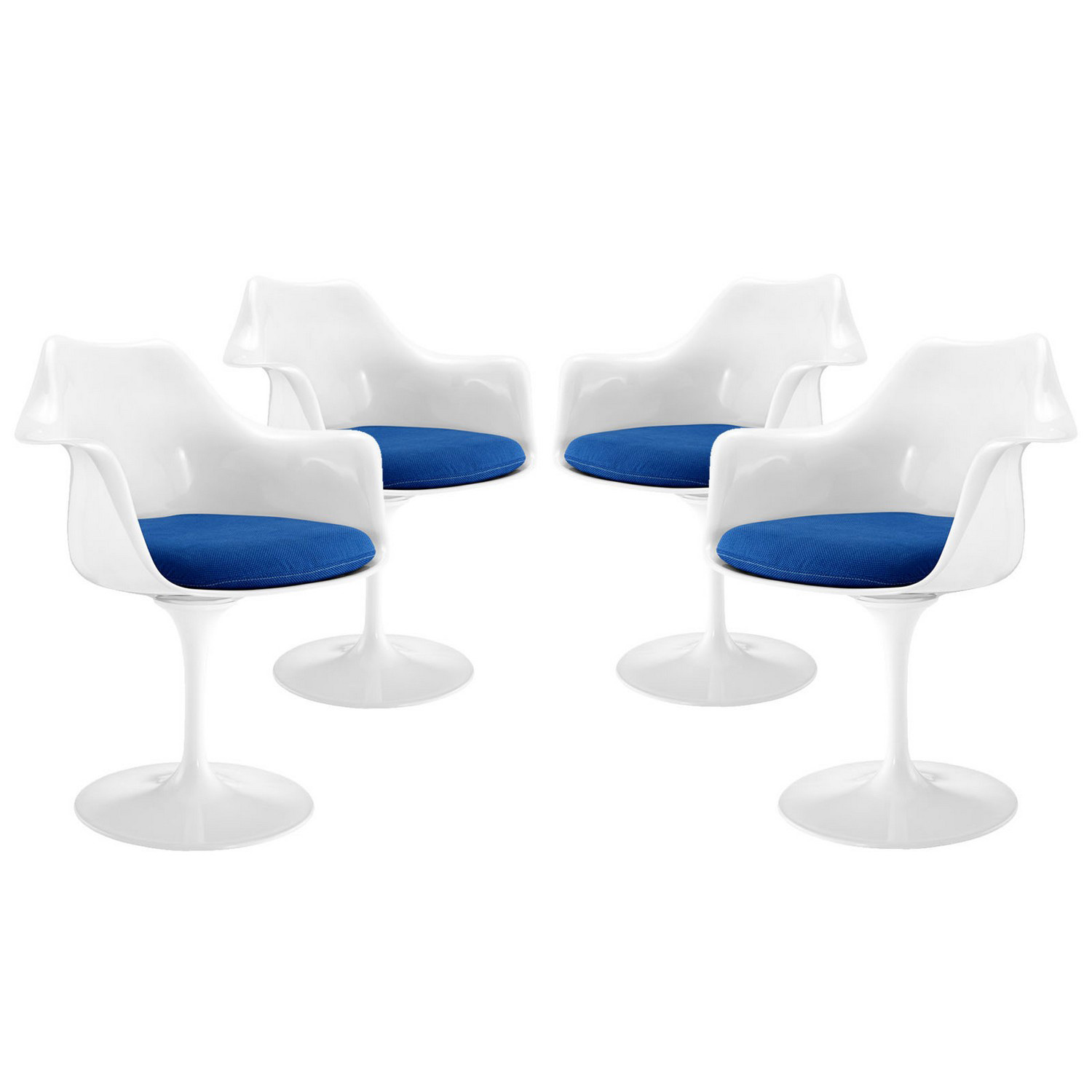 Modway Lippa Dining Armchair Set of 4 - Blue