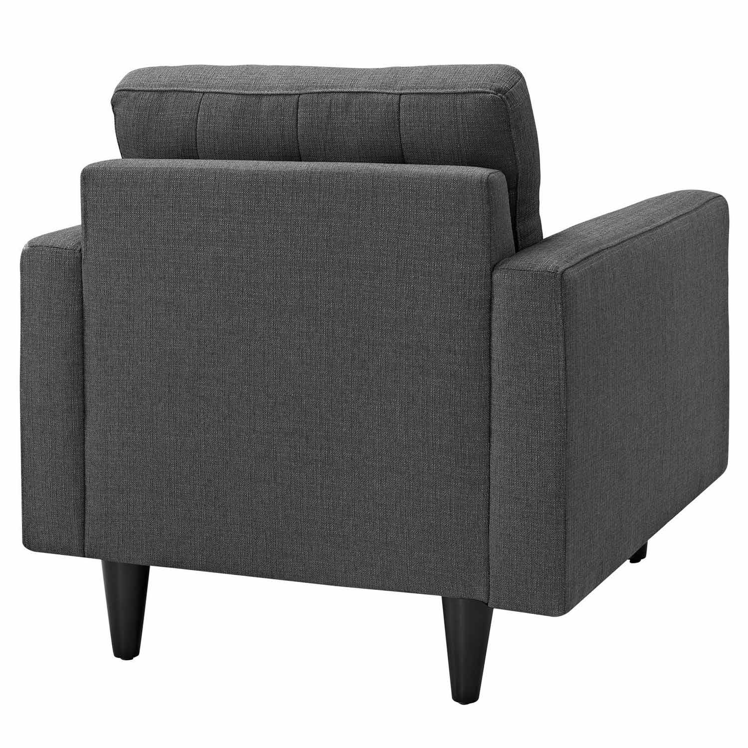 Modway Empress Armchair Upholstered Set of 2 - Gray