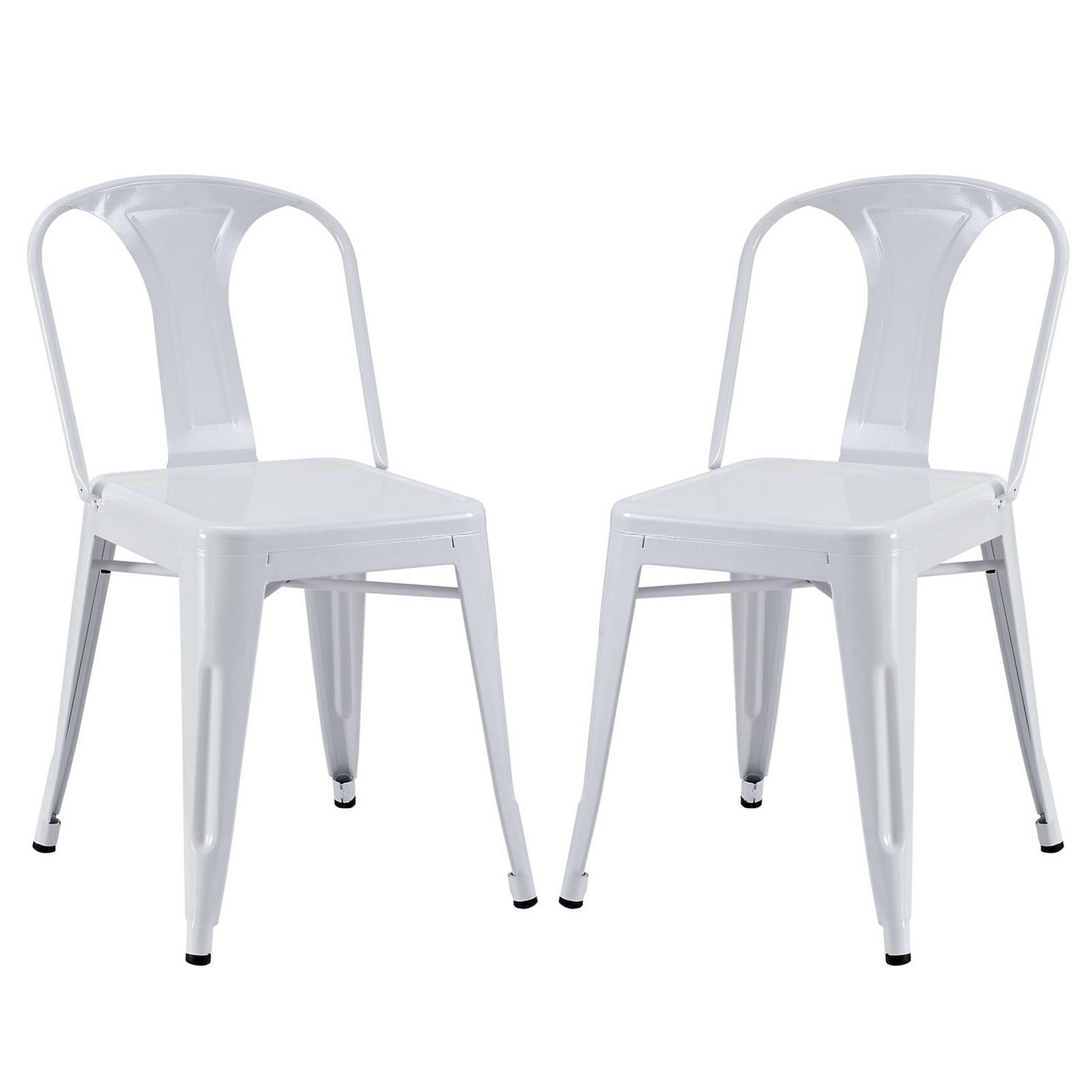 Modway Reception Dining Side Chair Set of 2 - White