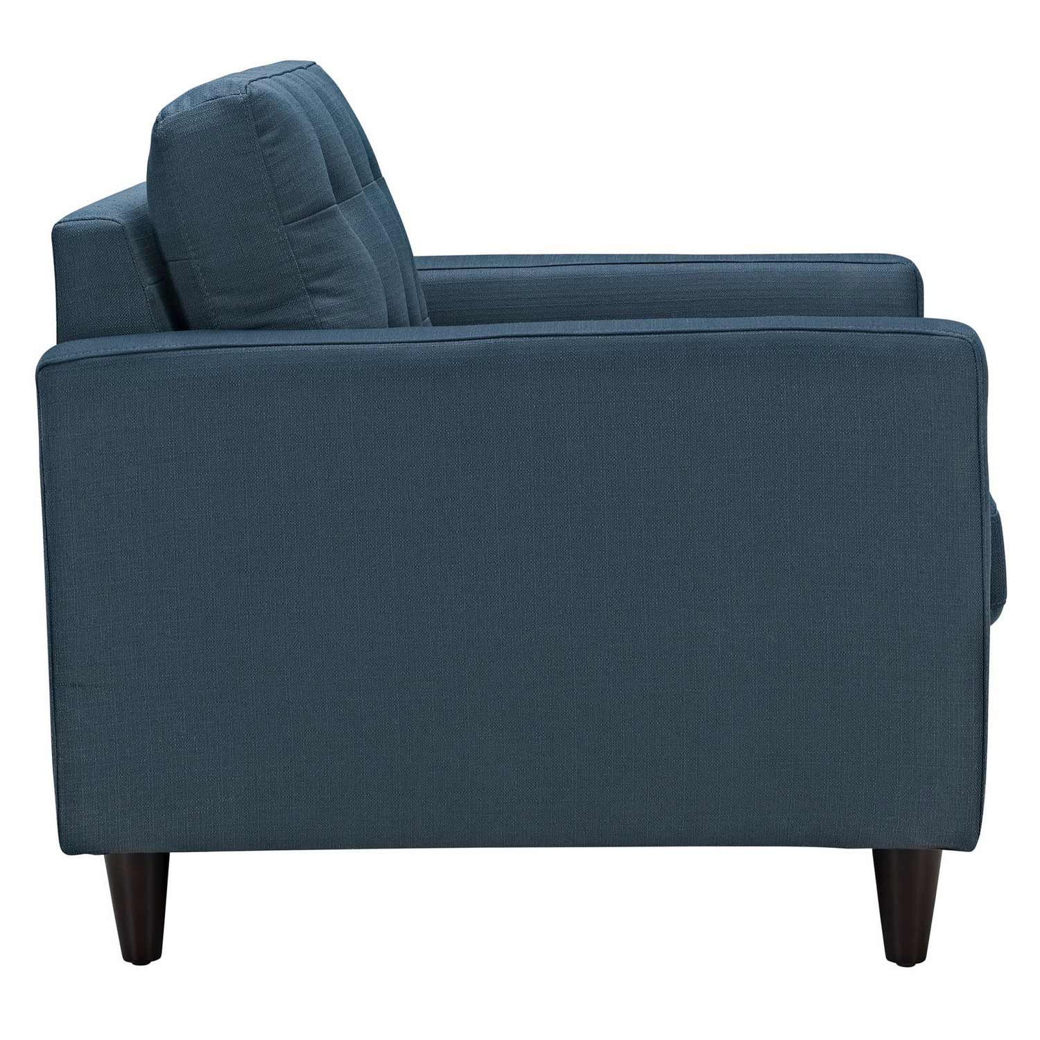 Modway Empress 3PC Sofa and Armchairs Set - Azure