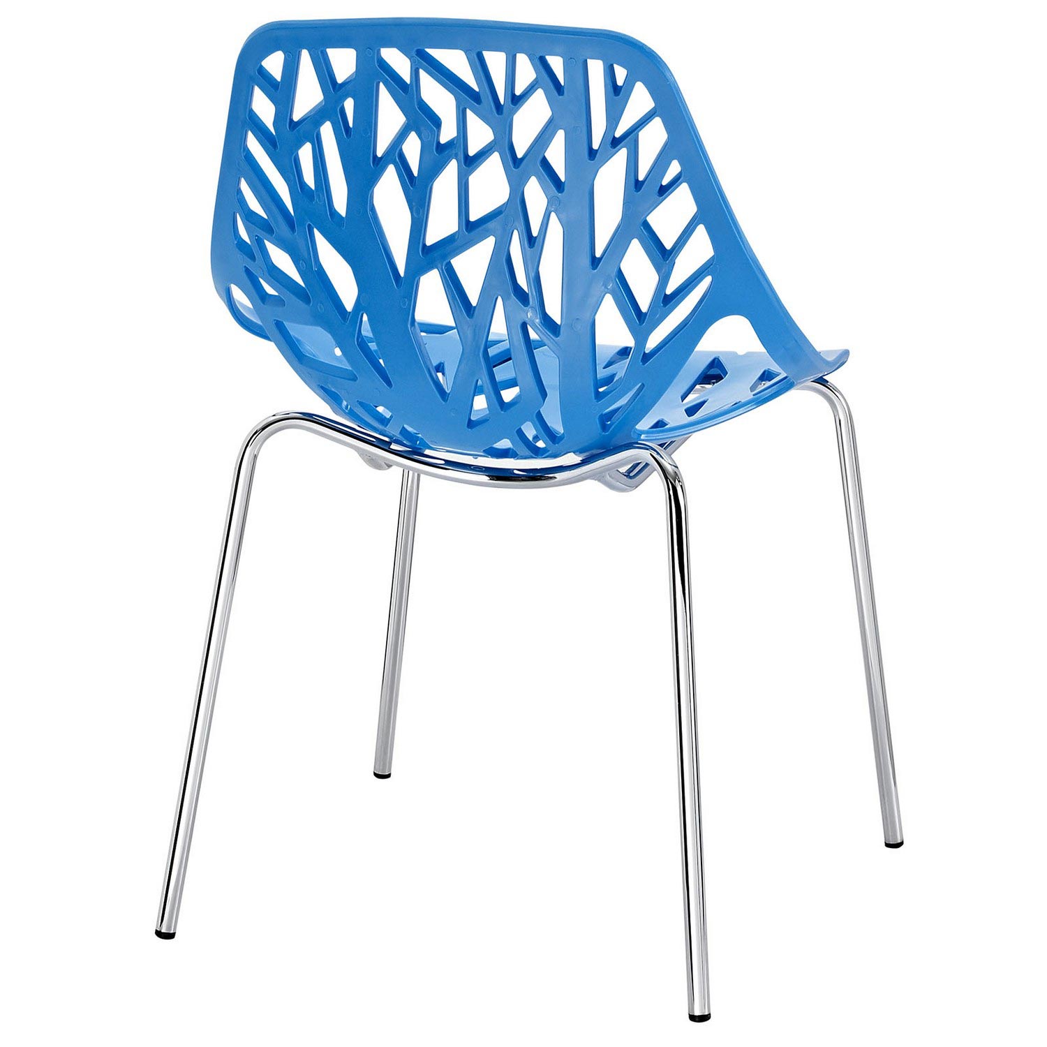 Modway Stencil 4PC Dining Side Chair Set - Blue