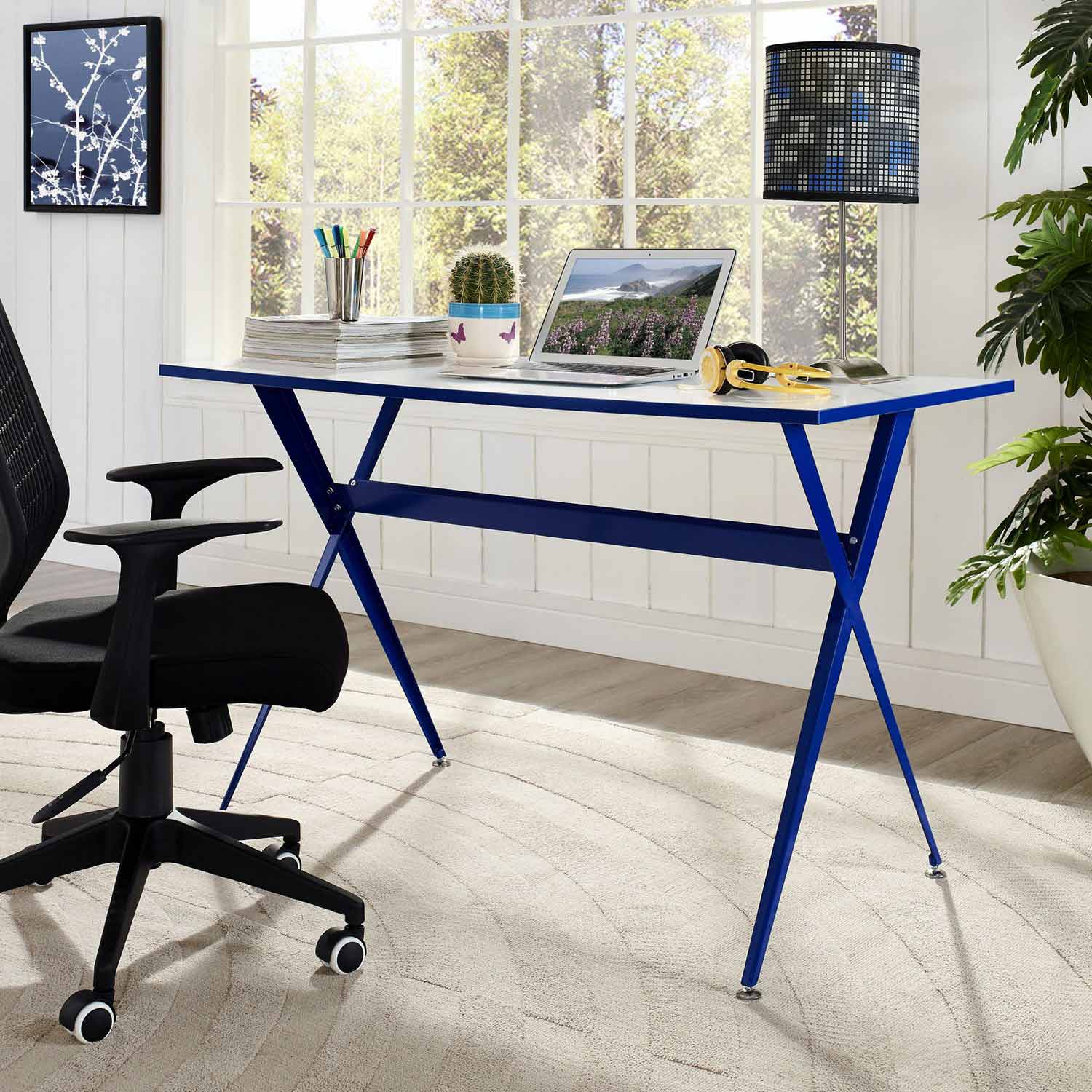 Modway Expound Office Desk - Blue