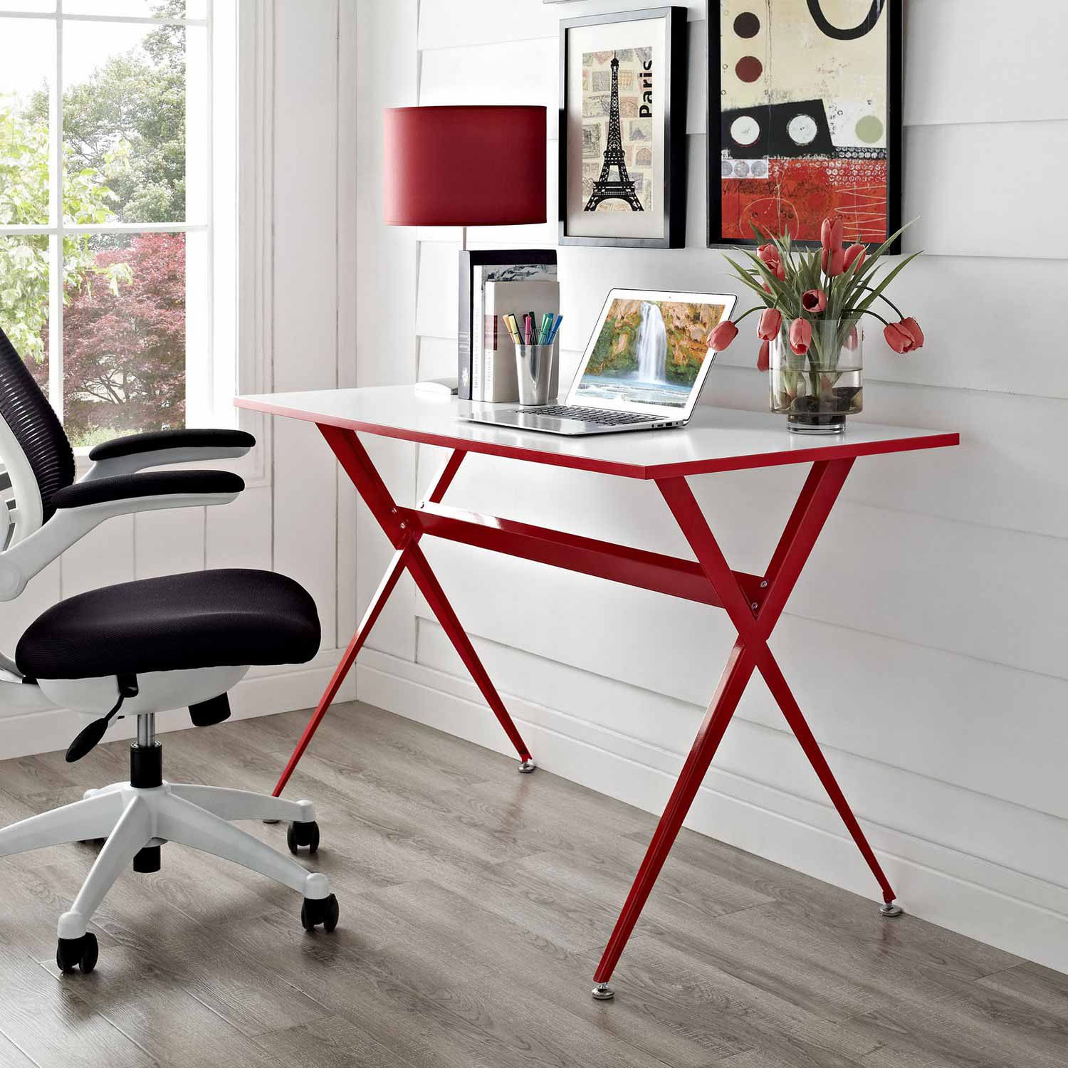 Modway Expound Office Desk - Red