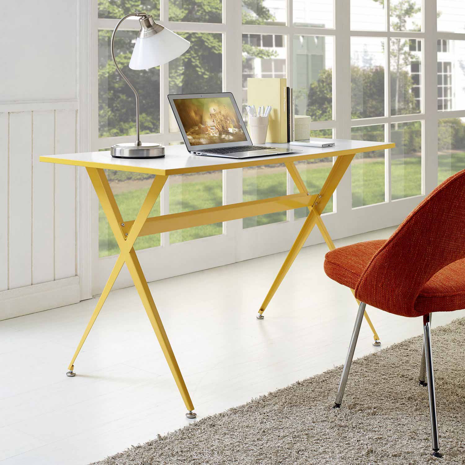 Modway Expound Office Desk - Yellow