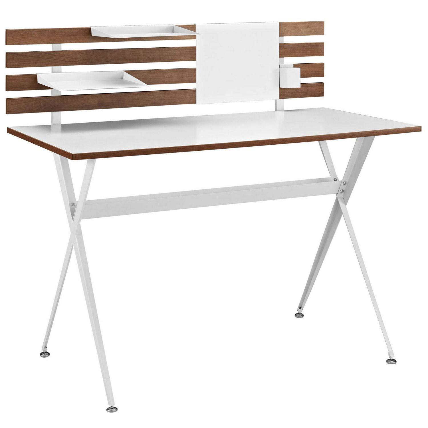 Modway Knack Wood Office Desk - Cherry