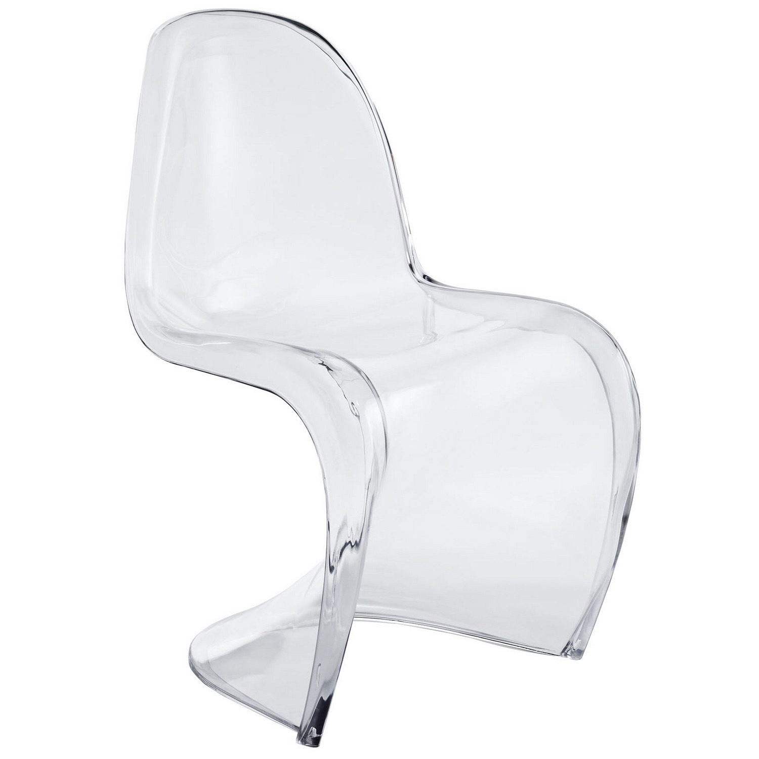 Modway Slither Dining Acrylic Side Chair - Clear