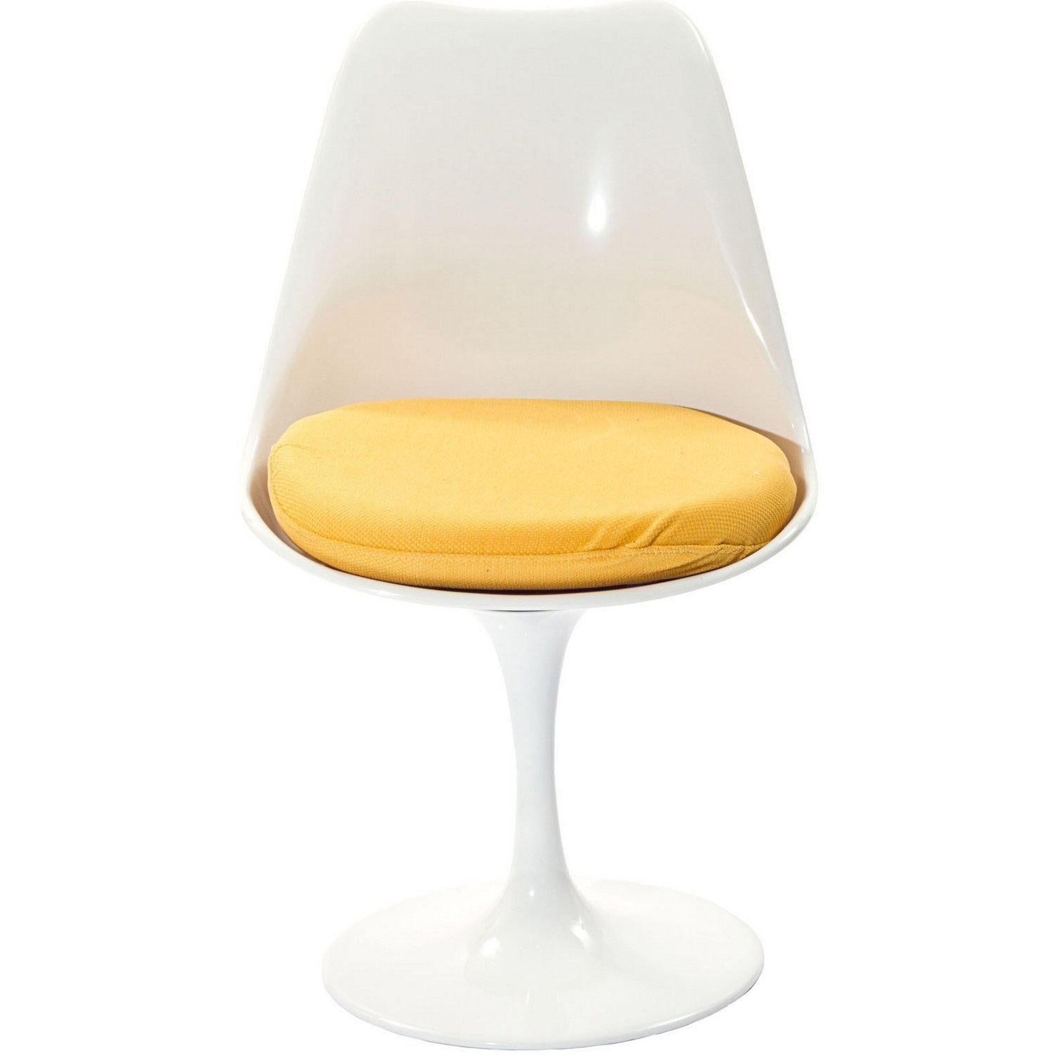 Modway Lippa Dining Side Chair Fabric Set of 4 - Yellow