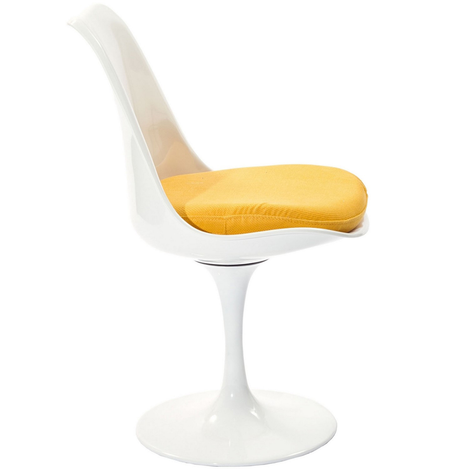 Modway Lippa Dining Side Chair Fabric Set of 4 - Yellow
