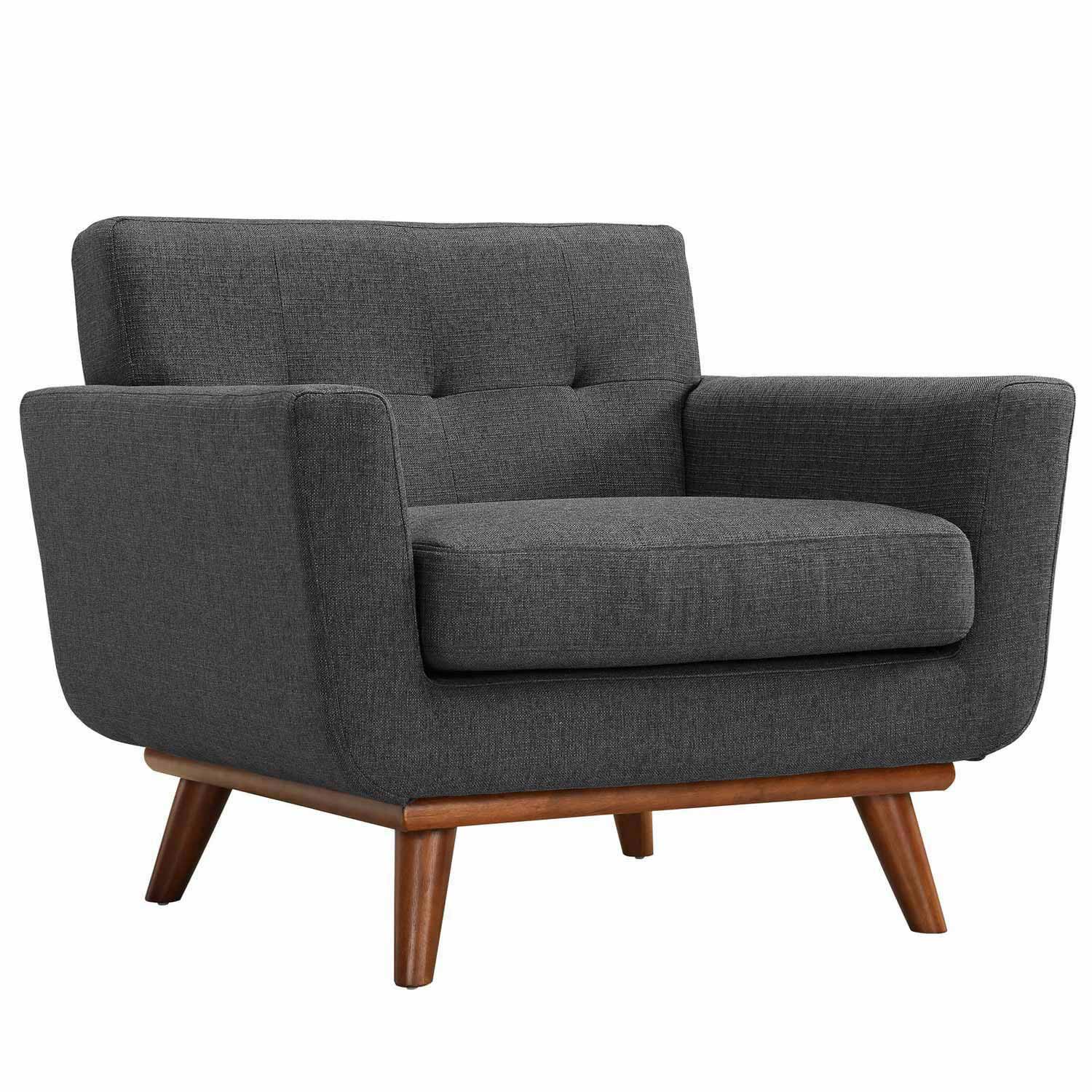 Modway Engage Armchair and Sofa Set of 2 - Gray