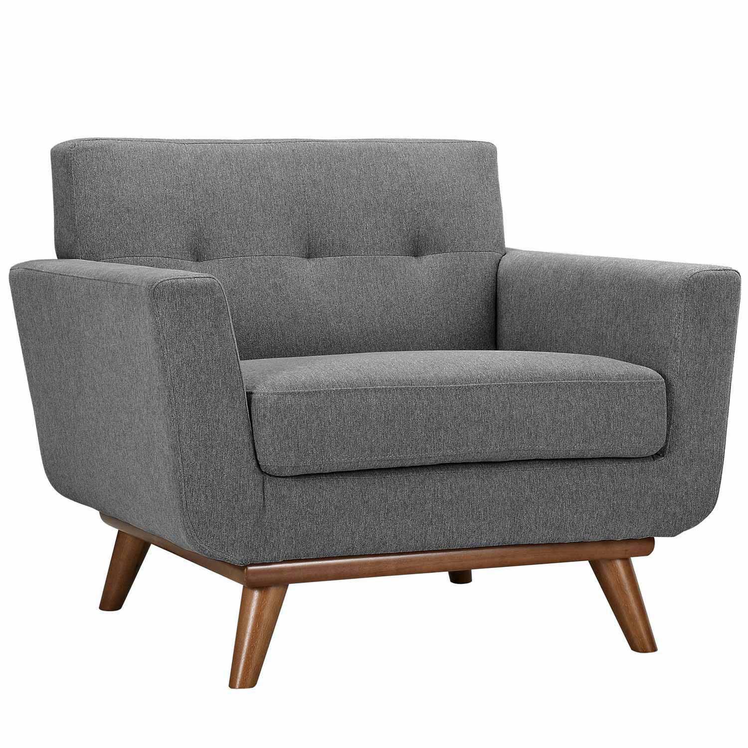 Modway Engage Armchair and Sofa Set of 2 - Gray