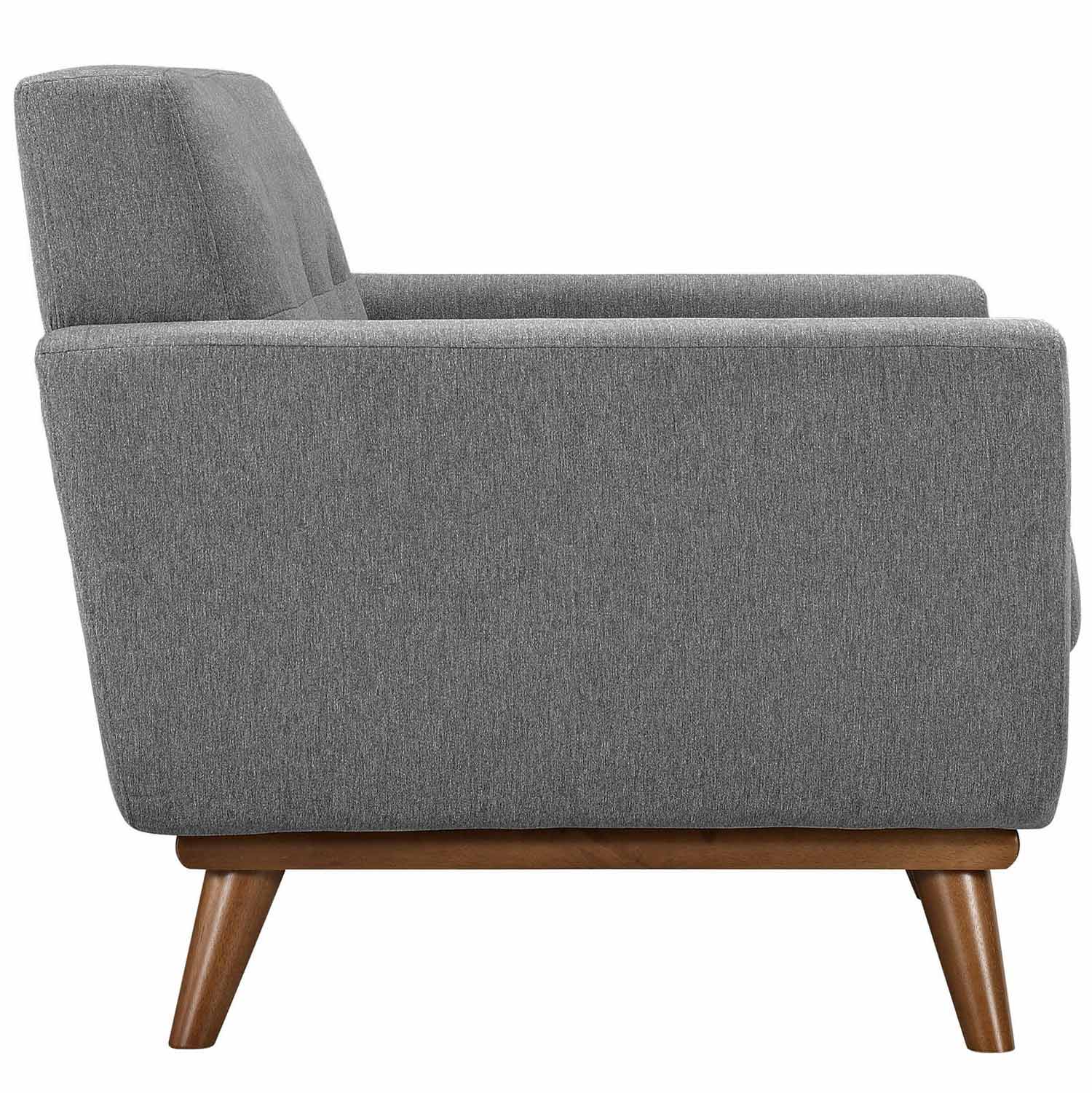 Modway Engage Armchair and Loveseat Set of 2 - Gray