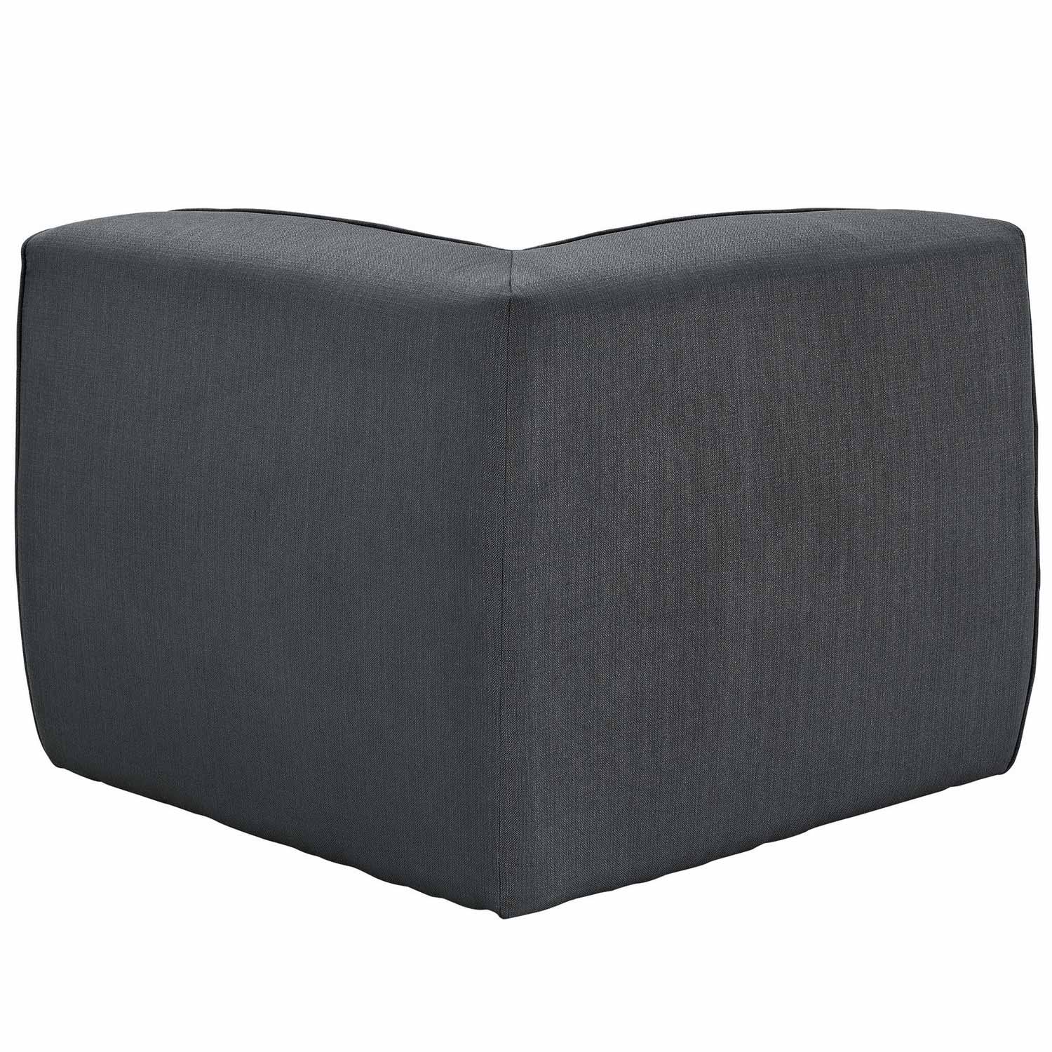 Modway Align Upholstered Corner Sofa - Charcoal
