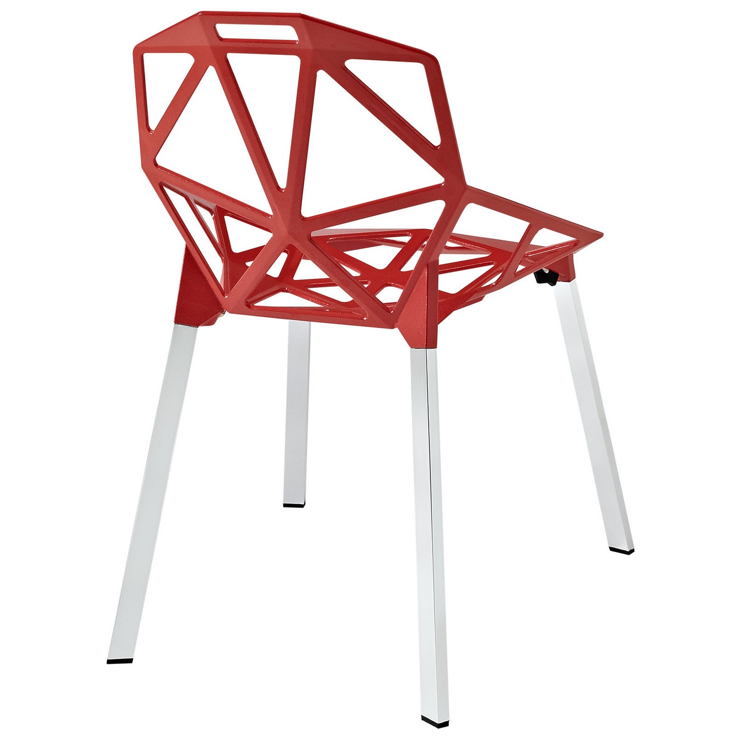 Modway Connections 2 PC Dining Chair Set - Red