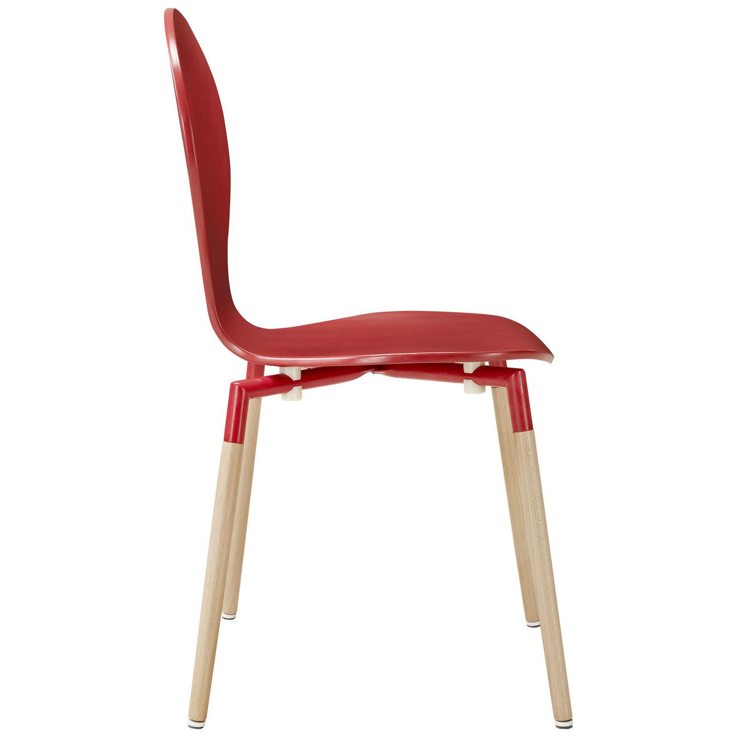 Modway Path Dining Chair Set of 2 - Red
