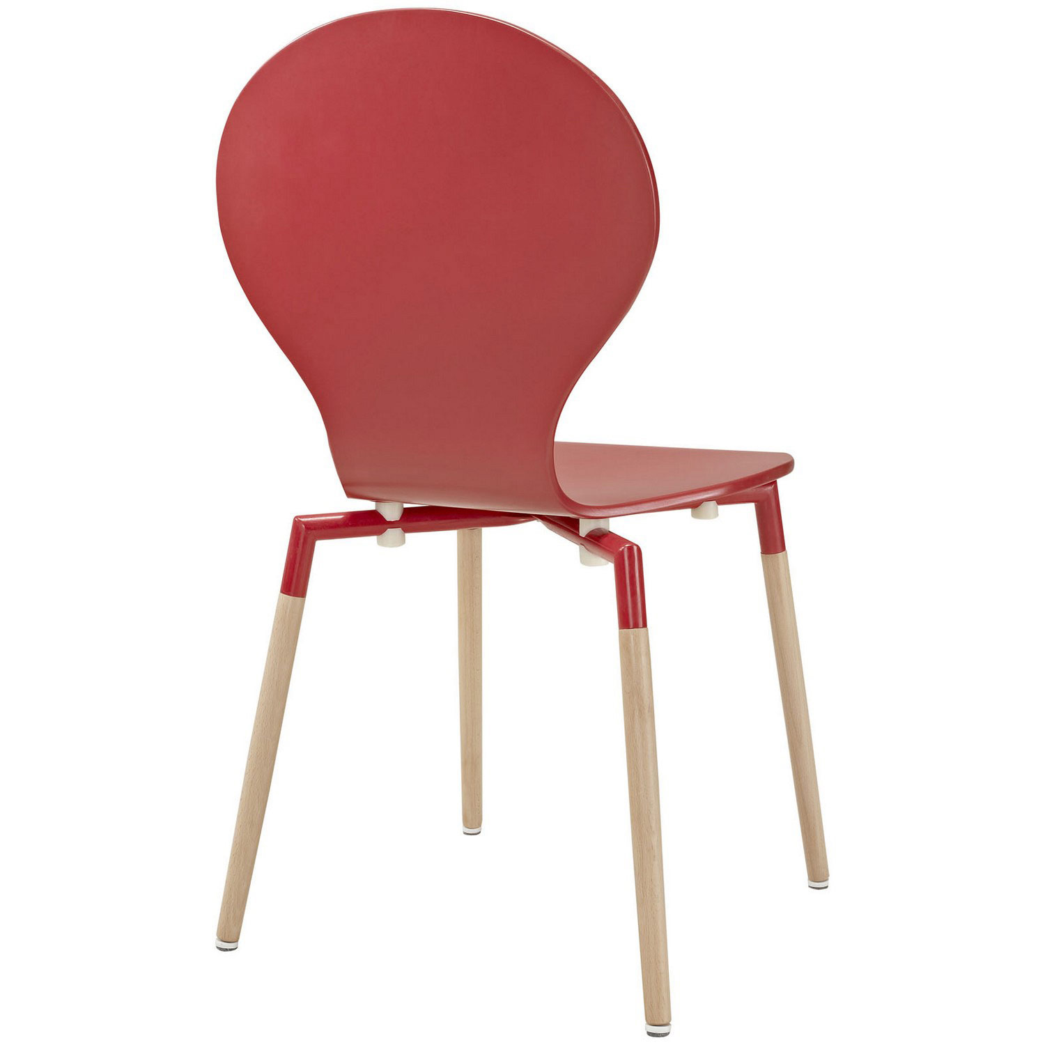 Modway Path Dining Chair Set of 2 - Red