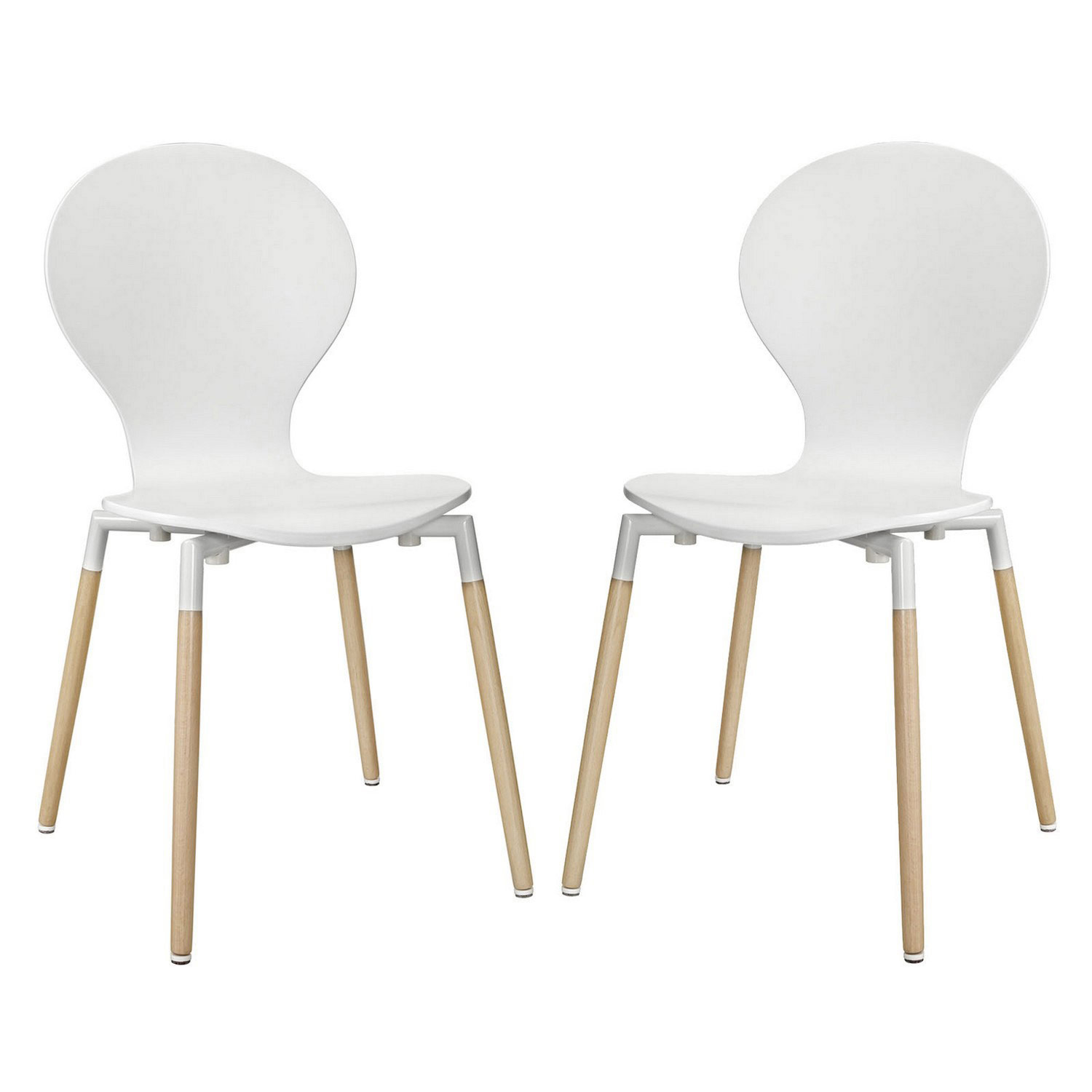 Modway Path Dining Chair Set of 2 - White