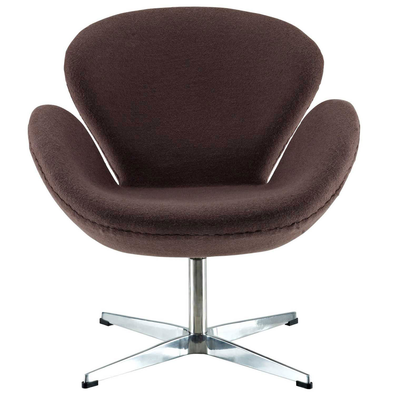 Modway Wing Lounge Chair - Dark Brown