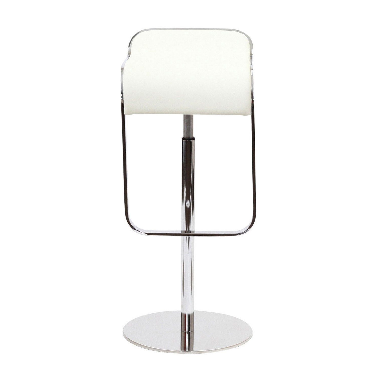 Modway LEM Leather Bar Stool - White