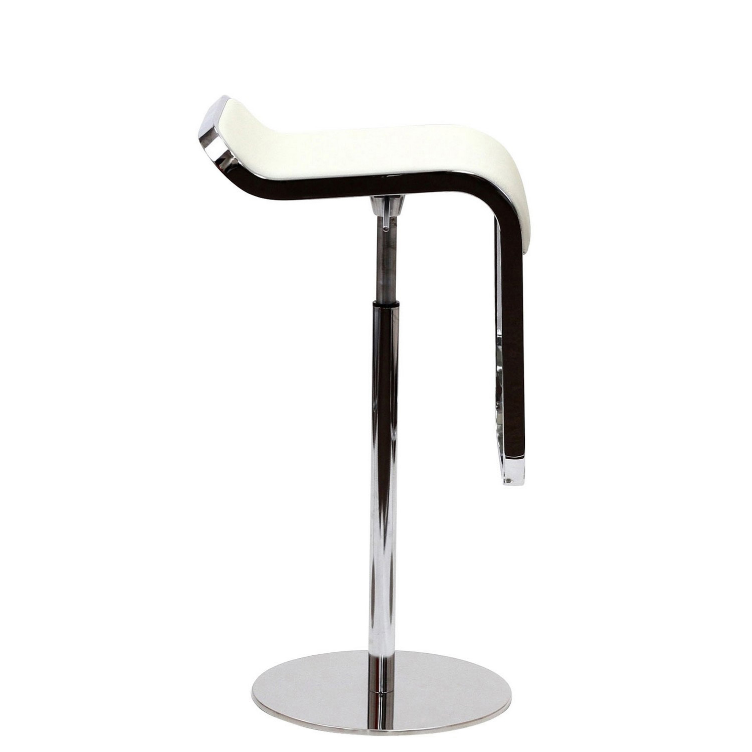 Modway LEM Leather Bar Stool - White