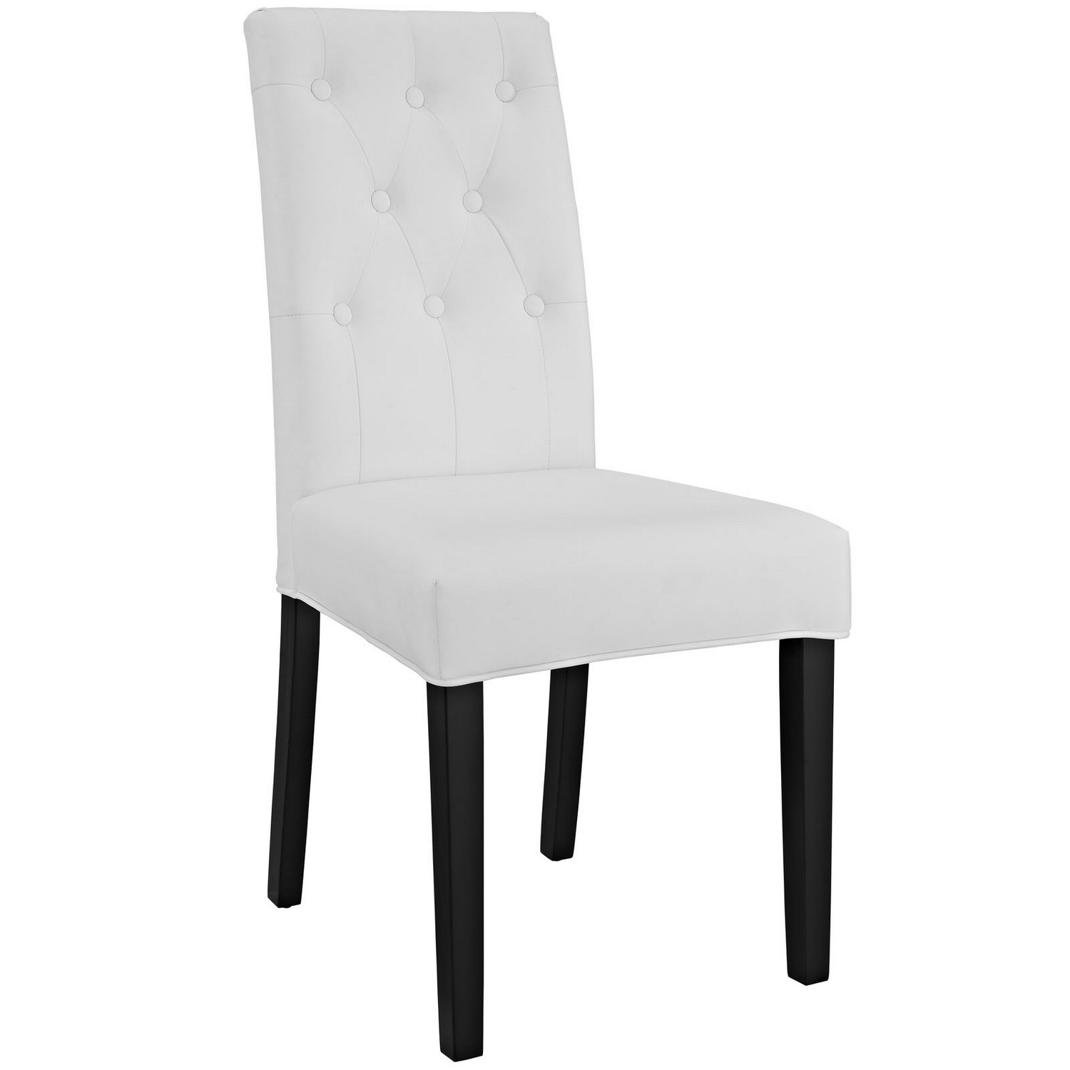 Modway Confer Dining Vinyl Side Chair - White
