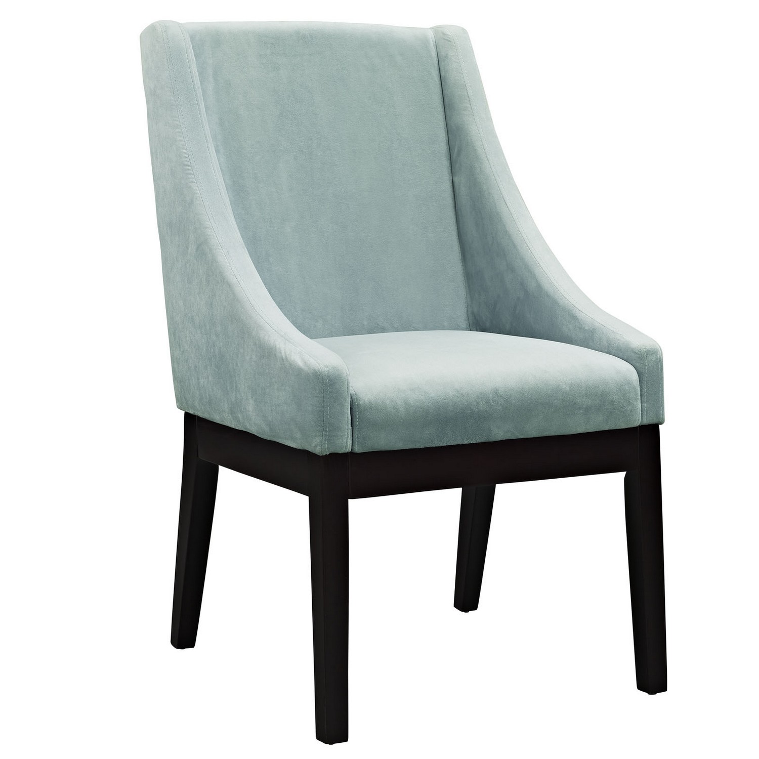 Modway Tide Dining Wood Side Chair - Light Blue