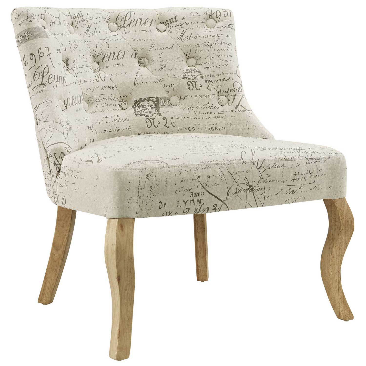 Modway Royal Fabric Armchair - White