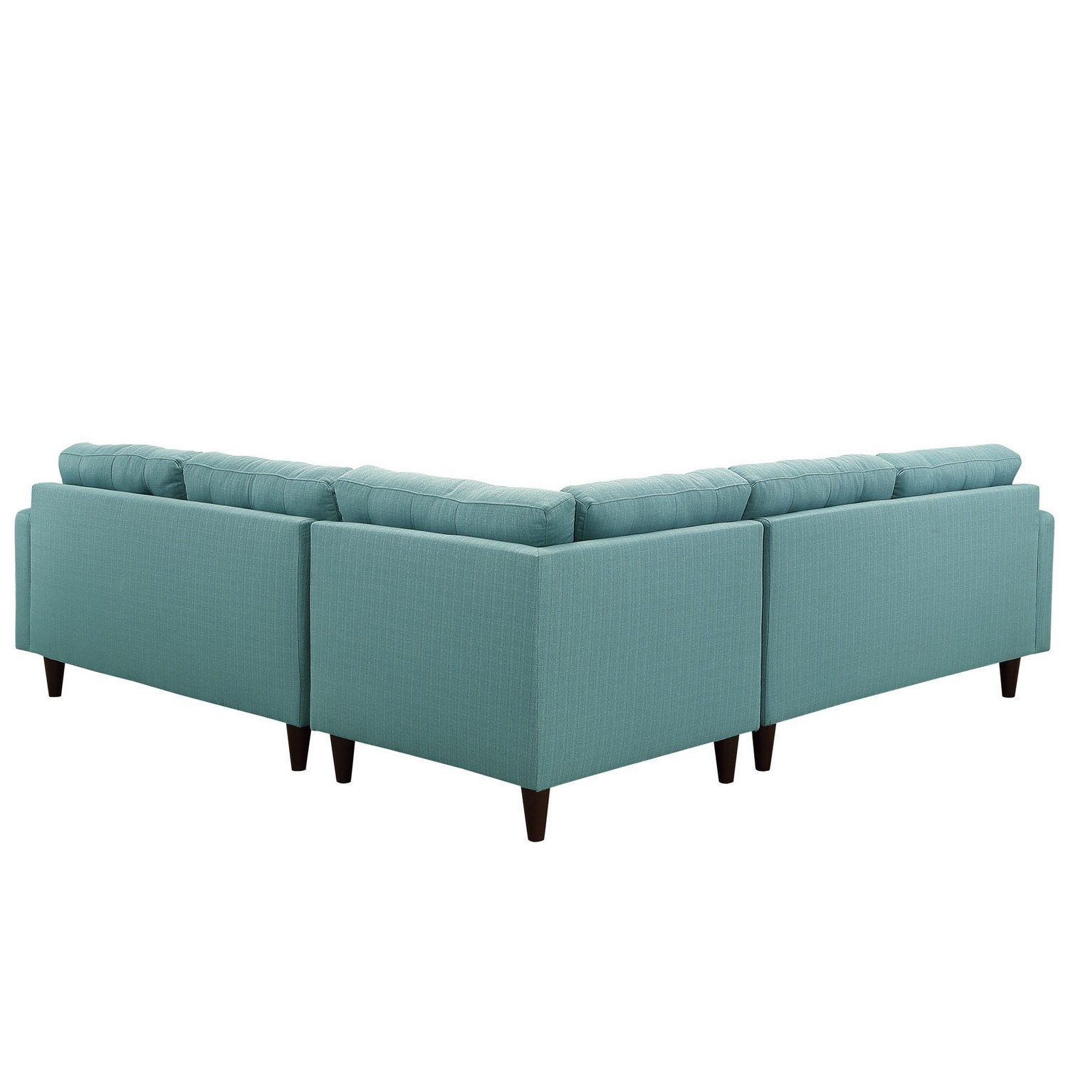Modway Empress 3 Piece Fabric Sectional Sofa Set - Laguna