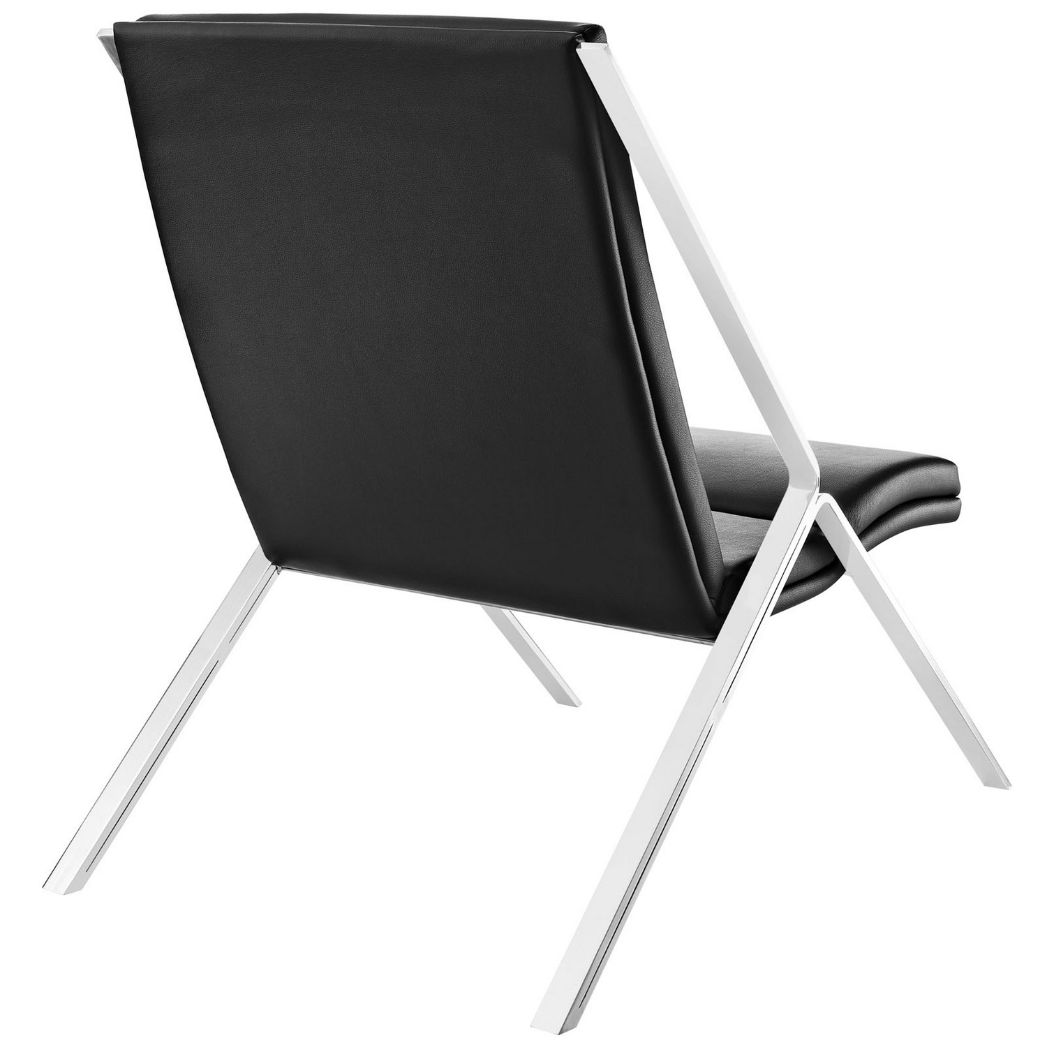 Modway Swing Vinyl Lounge Chair - Black