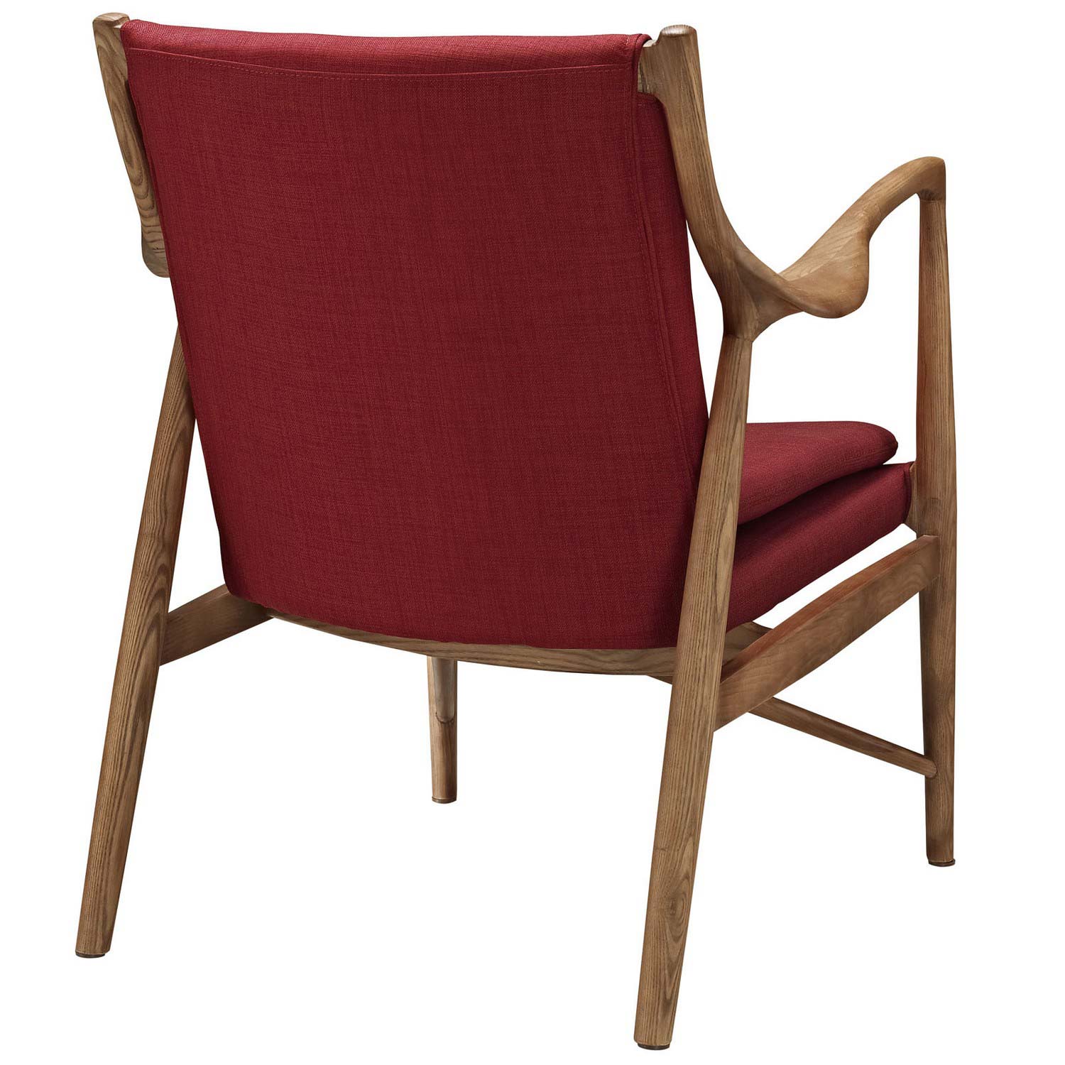 Modway Makeshift Upholstered Lounge Chair - Maple Red