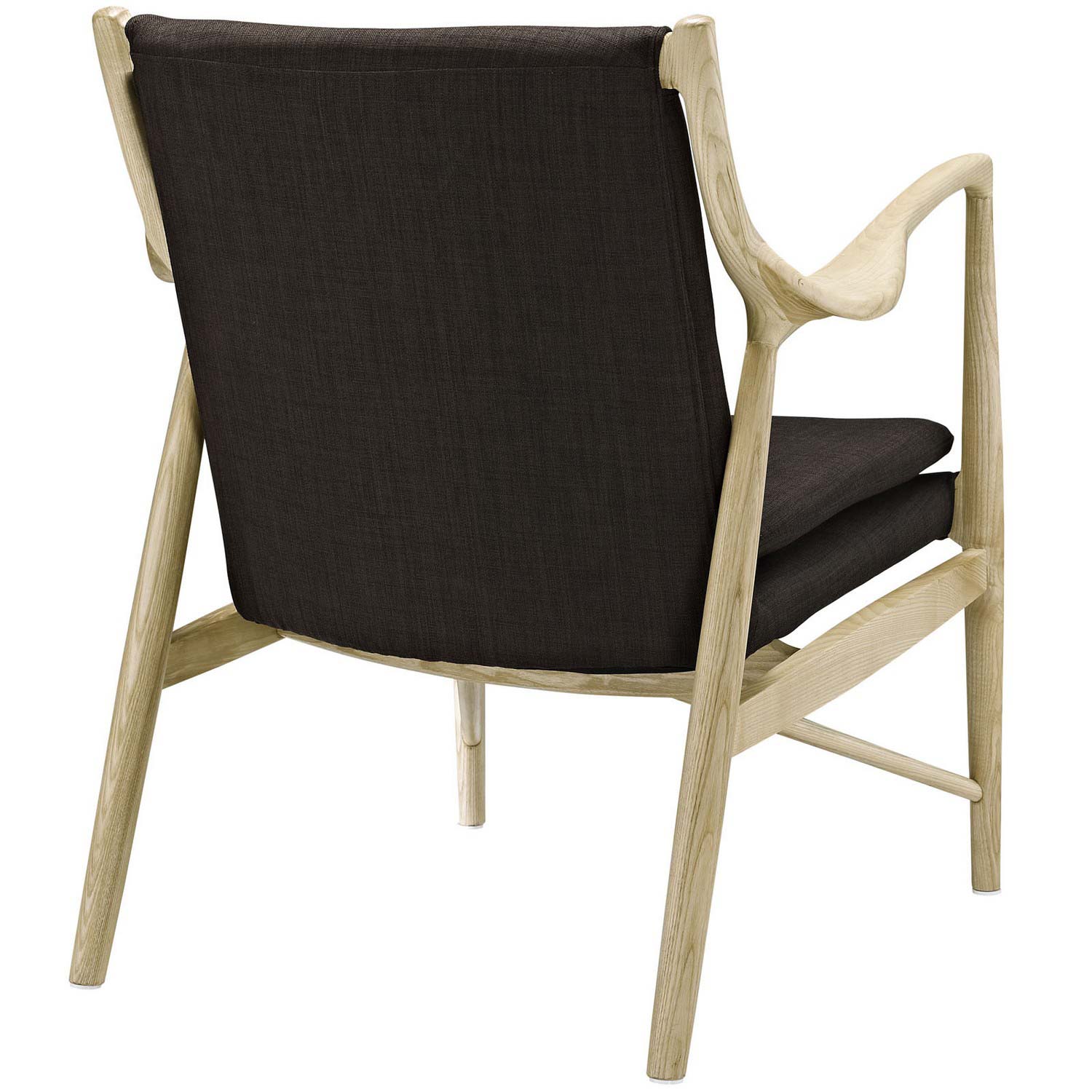 Modway Makeshift Upholstered Lounge Chair - Natural Brown