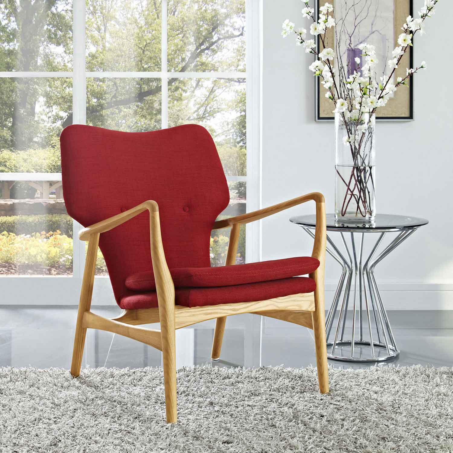 Modway Heed Lounge Chair - Birch Red