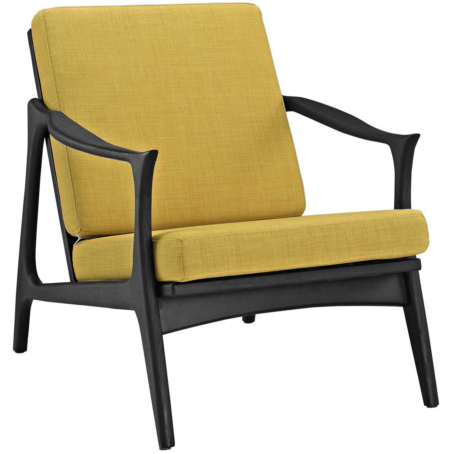 Modway Pace Armchair - Black/Yellow