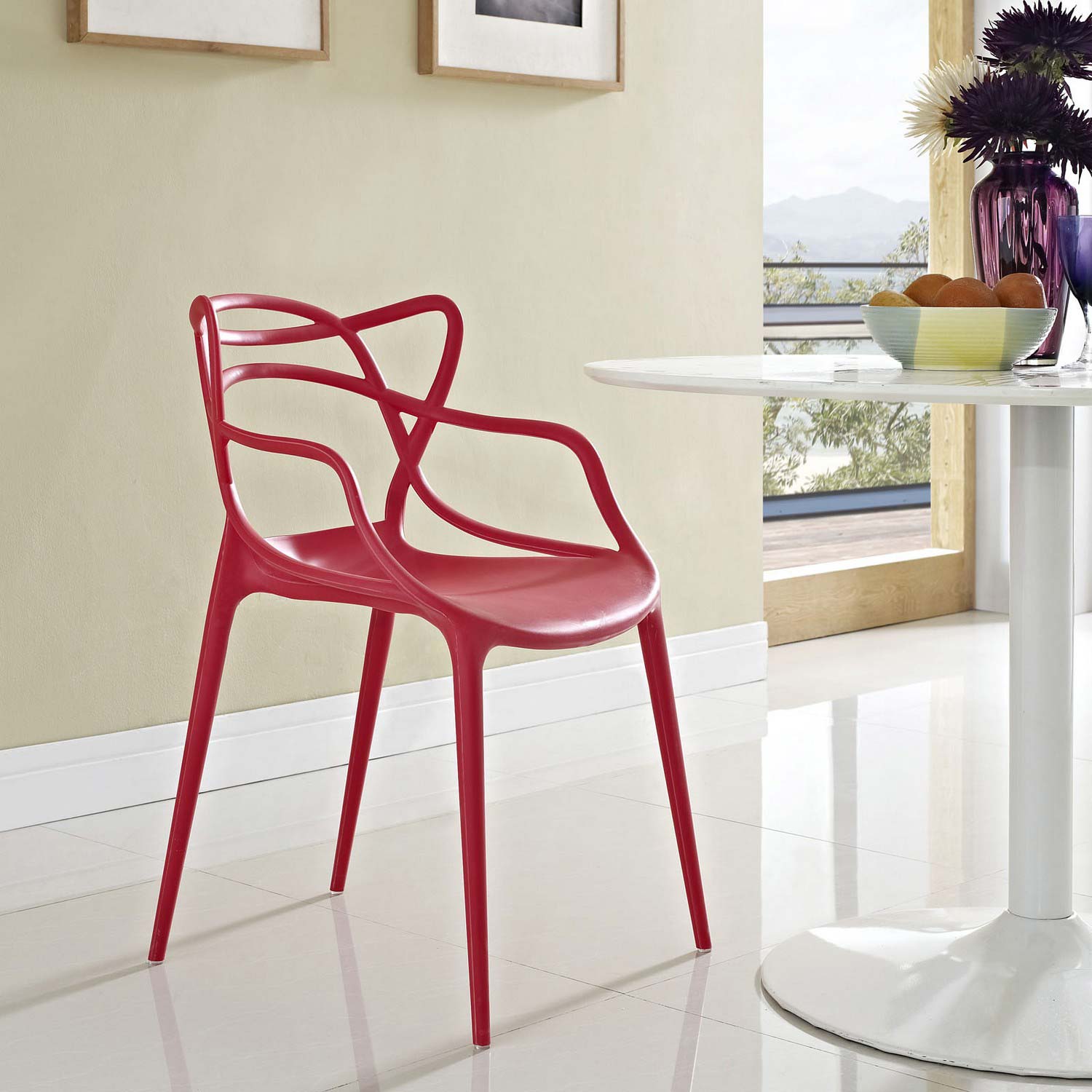 Modway Entangled Dining Armchair - Red