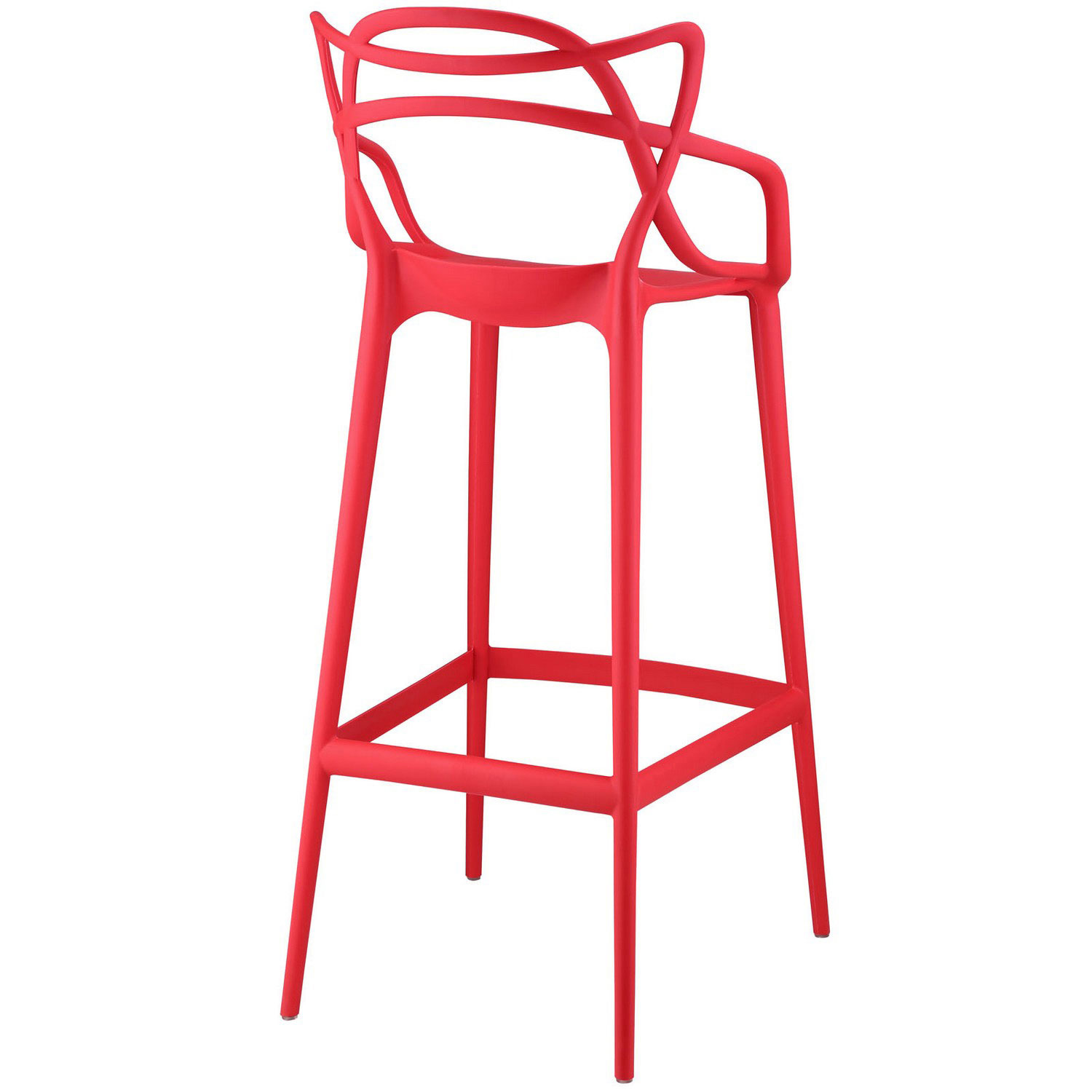 Modway Entangled Bar Stool - Red