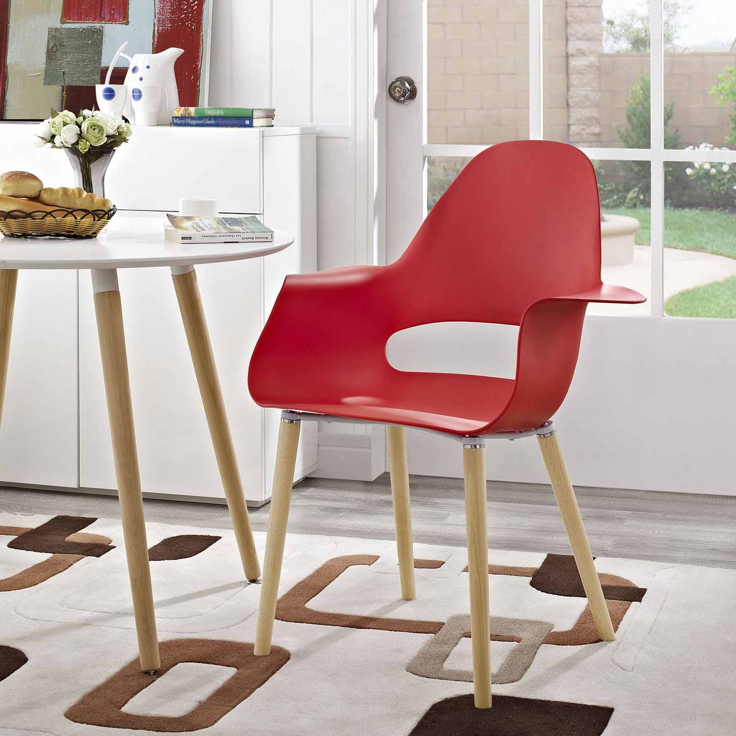 Modway Soar Dining Armchair - Red
