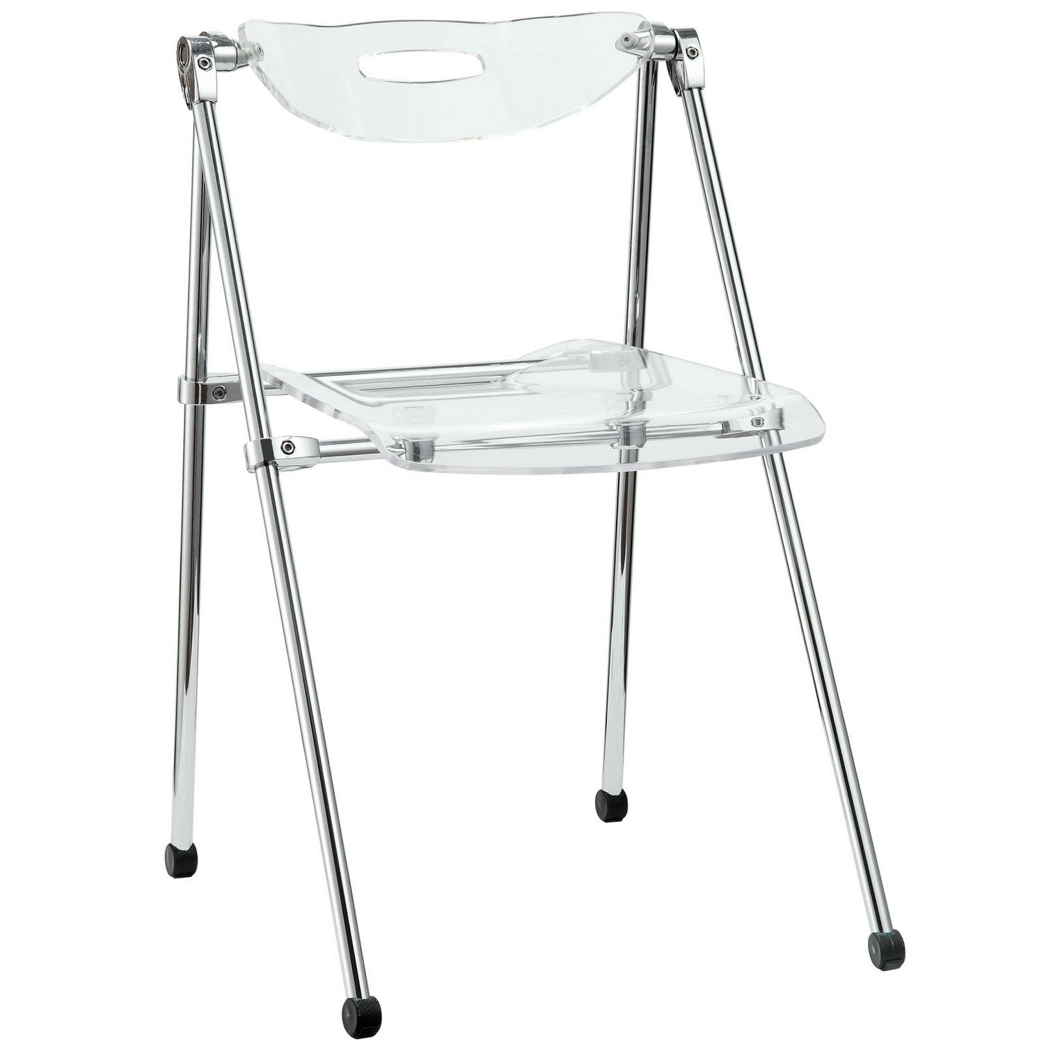 Modway Telescope Folding Chair - Clear