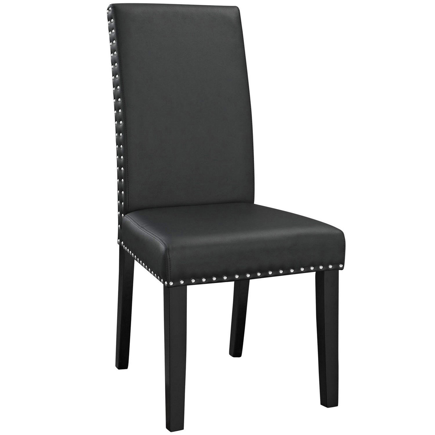 Modway Parcel Dining Vinyl Side Chair - Black