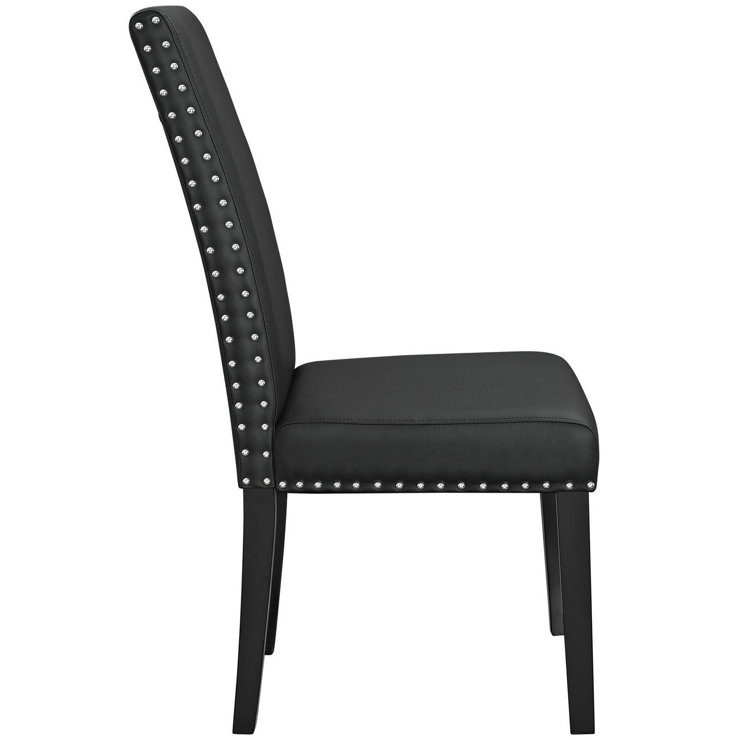 Modway Parcel Dining Vinyl Side Chair - Black