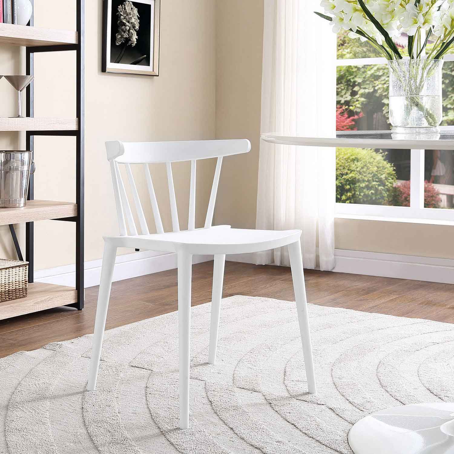 Modway Spindle Dining Side Chair - White
